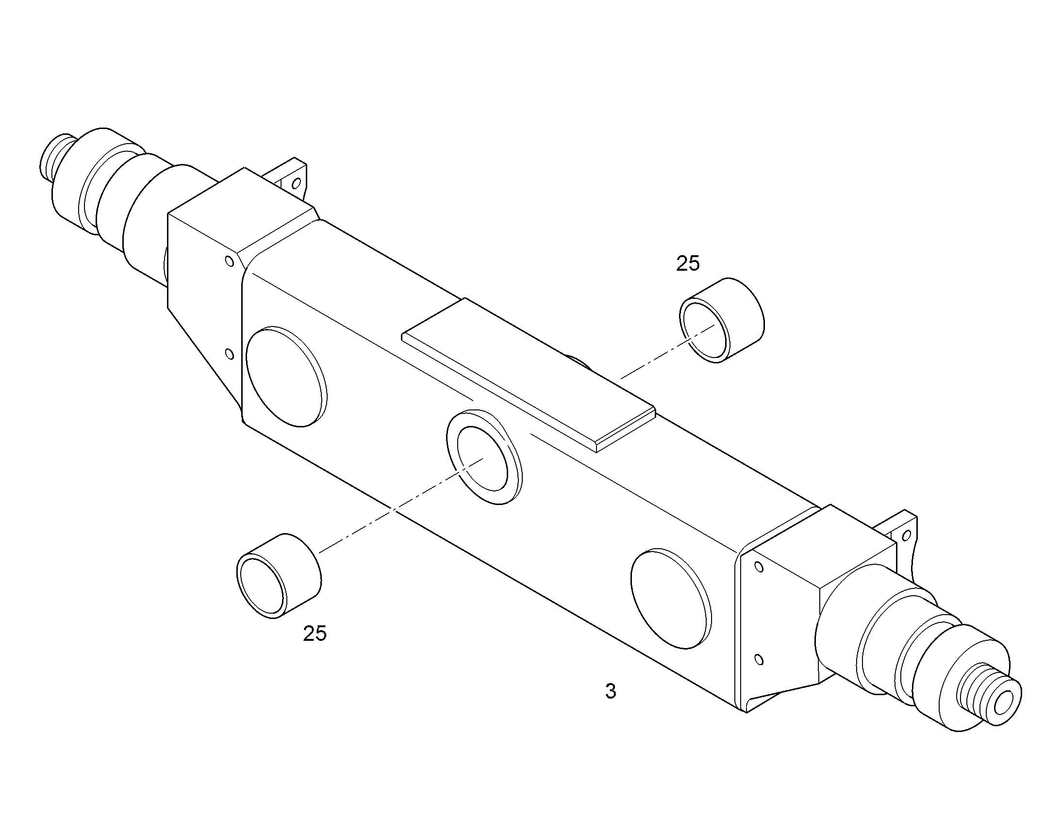 РАЗРЕЗНАЯ ОСЬ 10652469 LIEBHERR