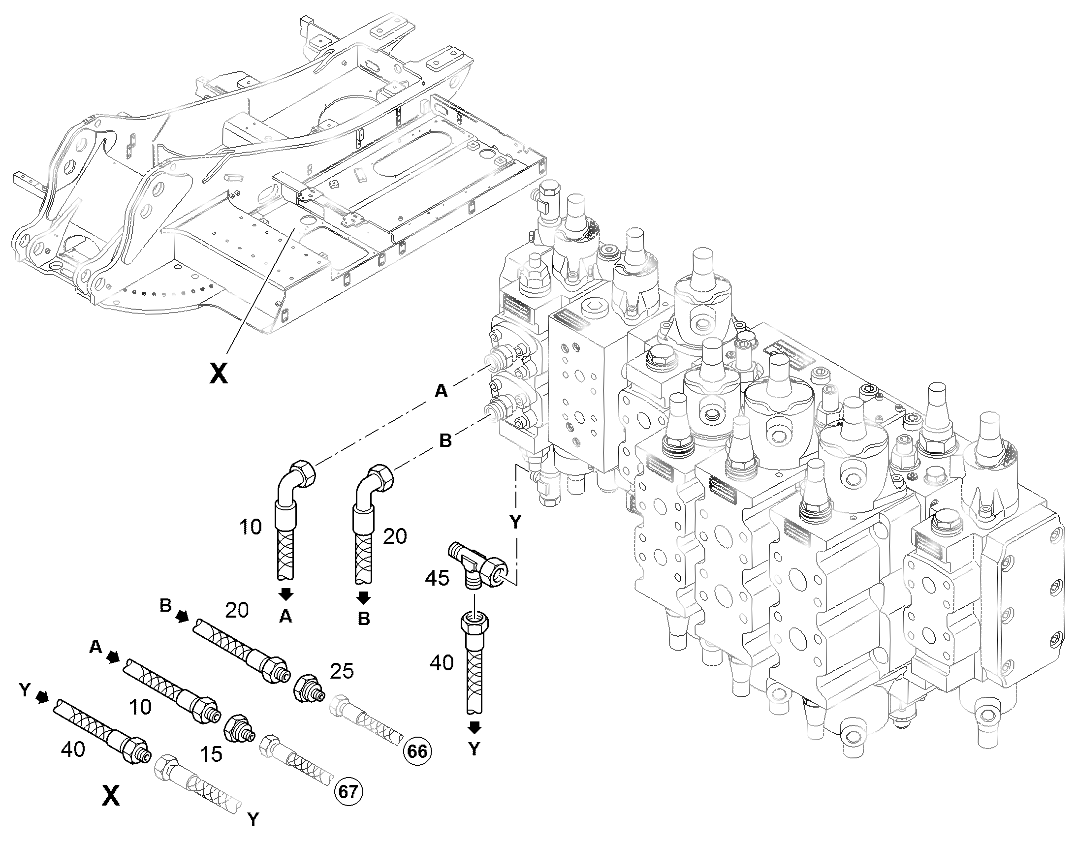 ШЛАНГ 10X1800 11000018 LIEBHERR