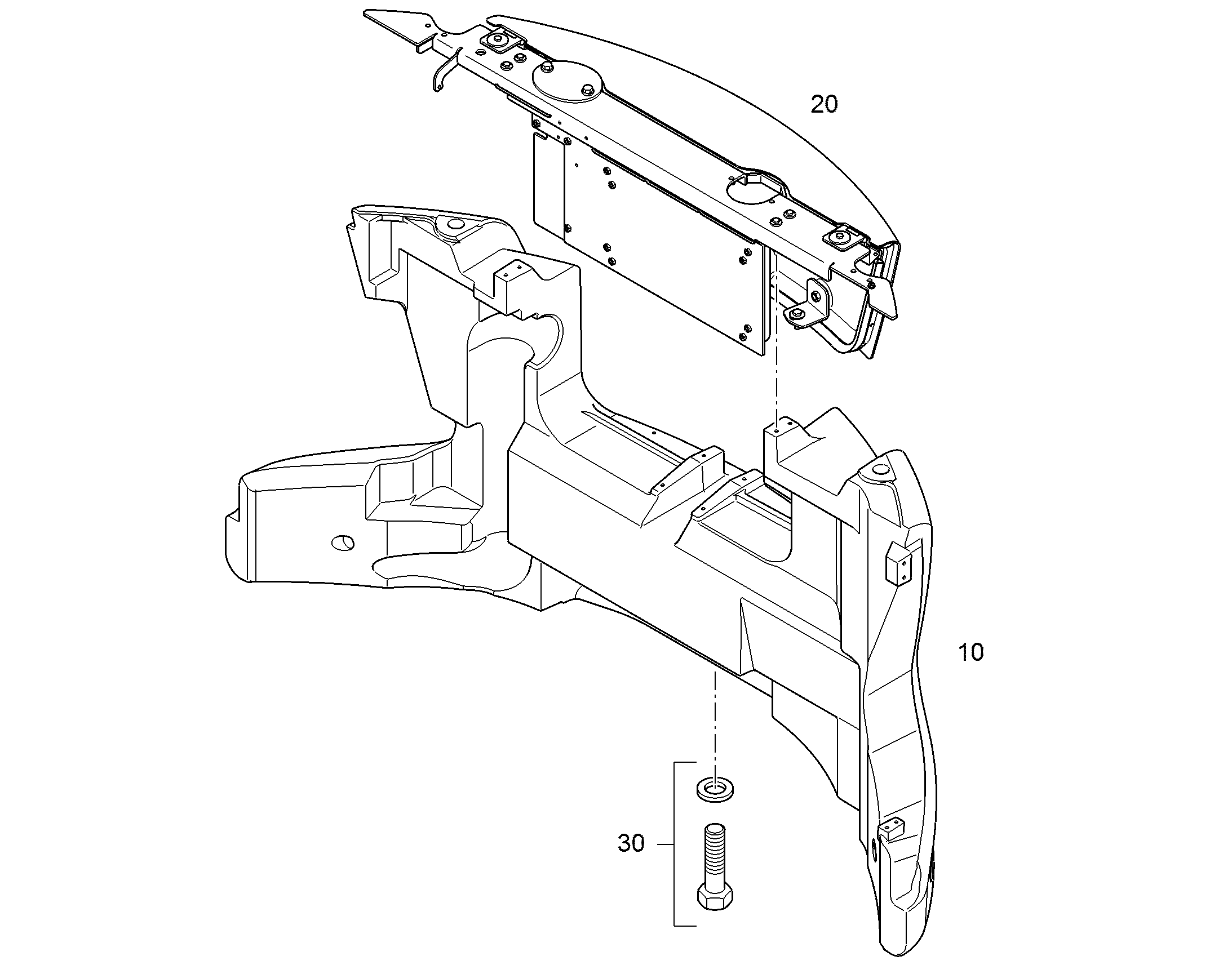 МОНТАЖНЫЕ ЧАСТИ БАЛЛАСТА 94041809 LIEBHERR