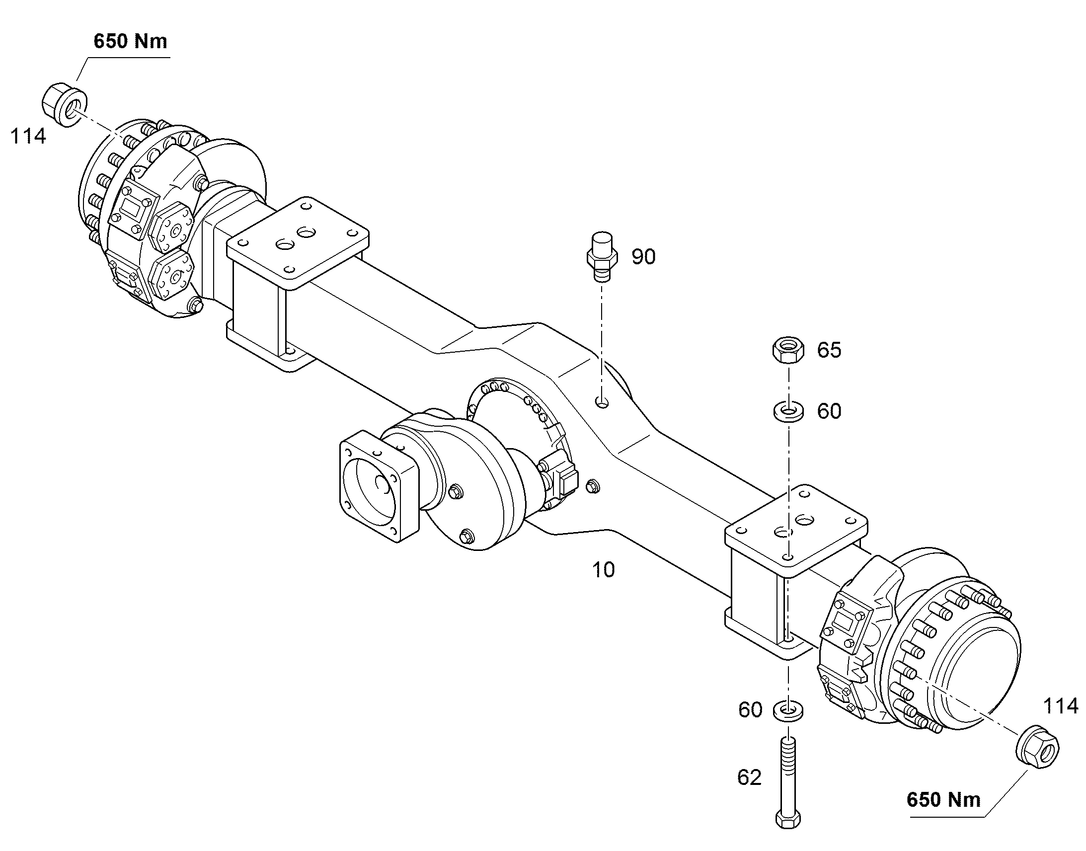 МОСТ ВЕДУЩИЙ D91VPL488 11492845 LIEBHERR