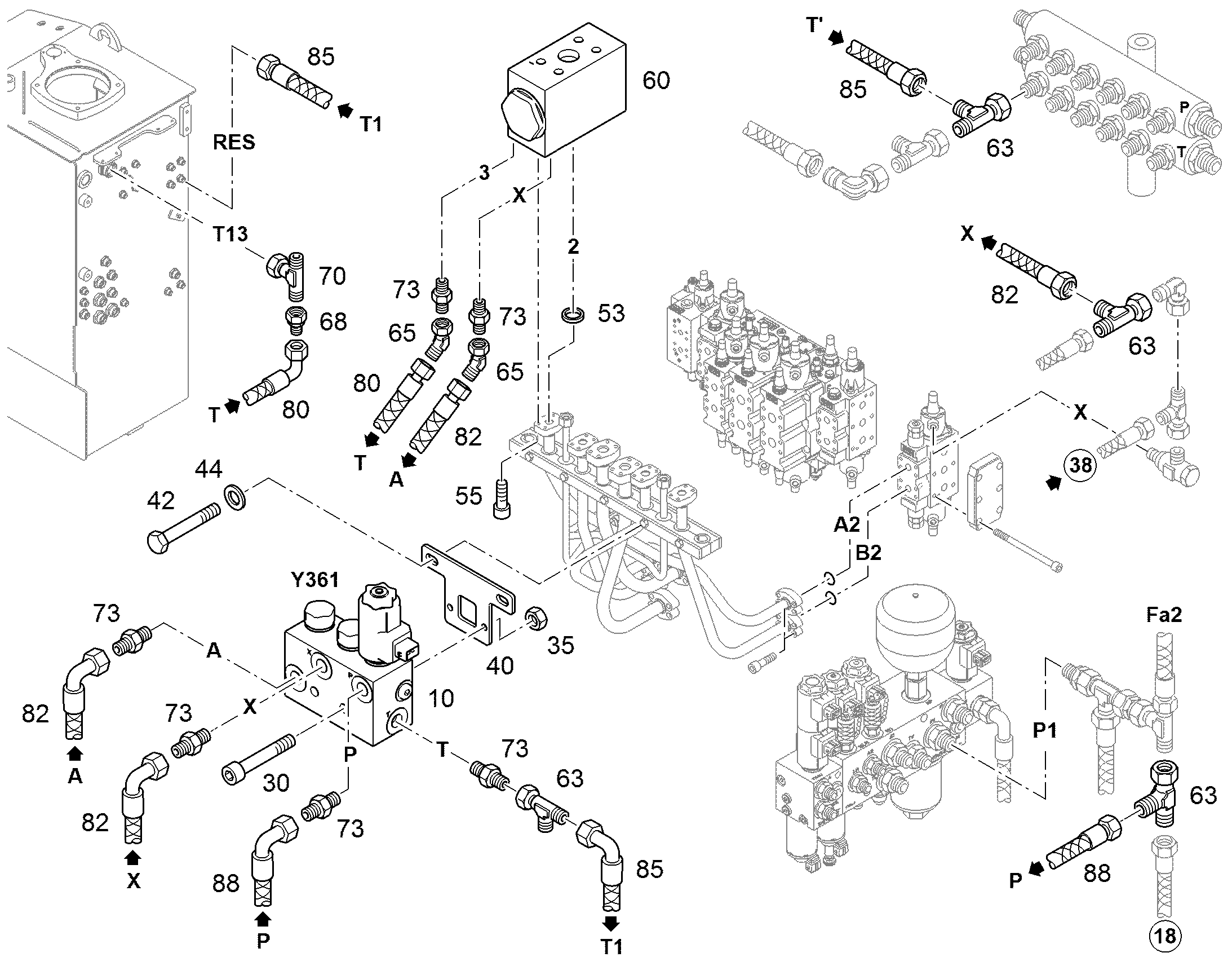 УПРАВЛЯЮЩИЙ КЛАПАН 11123945 LIEBHERR
