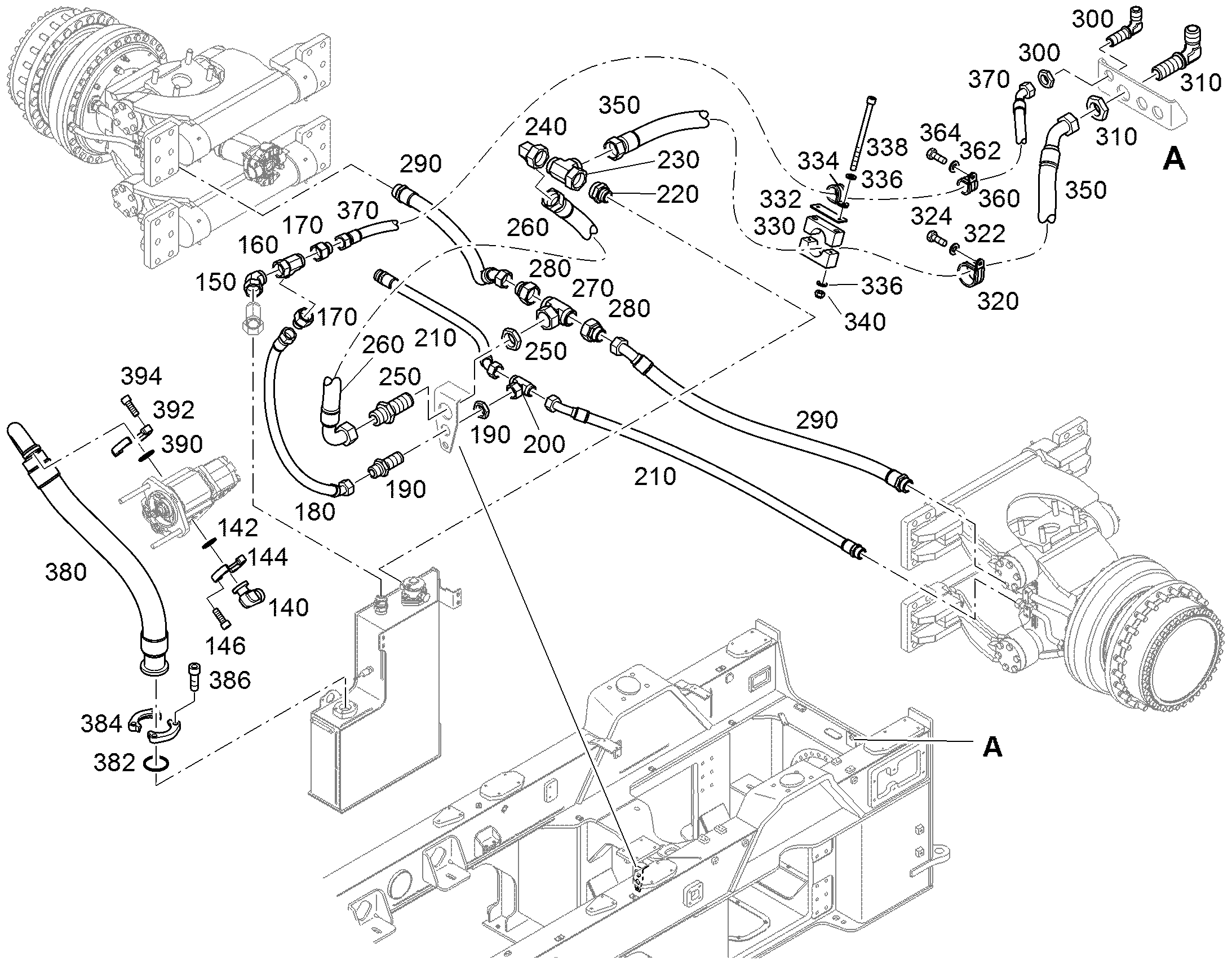 ШЛАНГ 20X2050 10491413 LIEBHERR