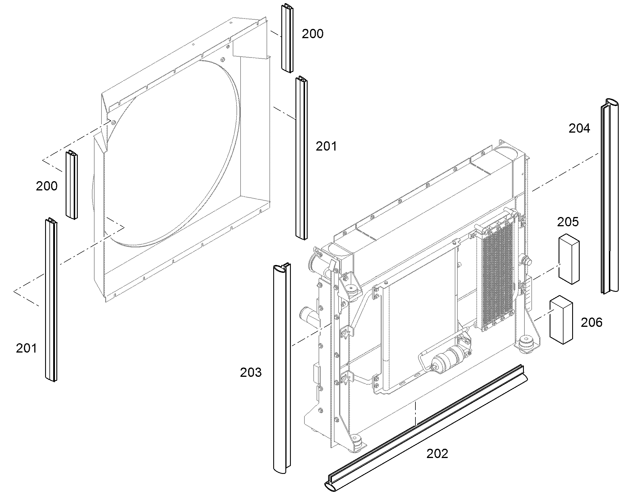 ПРОФИЛЬ 40X50 10343943 LIEBHERR