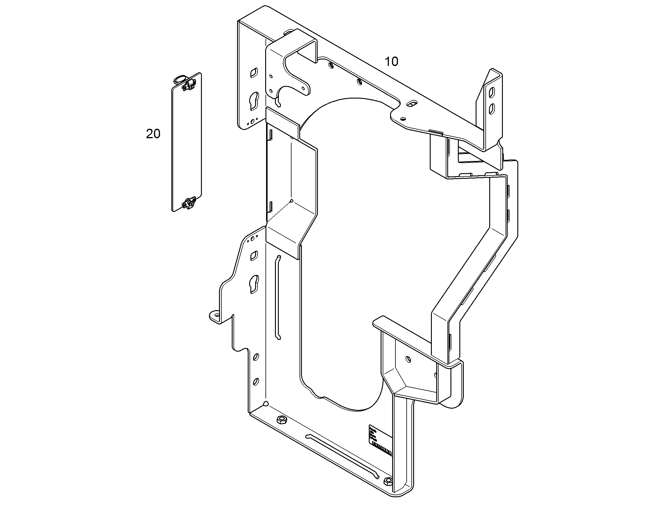 МОНТАЖНЫЕ ДЕТАЛИ ОБШИВКИ 94079790 LIEBHERR