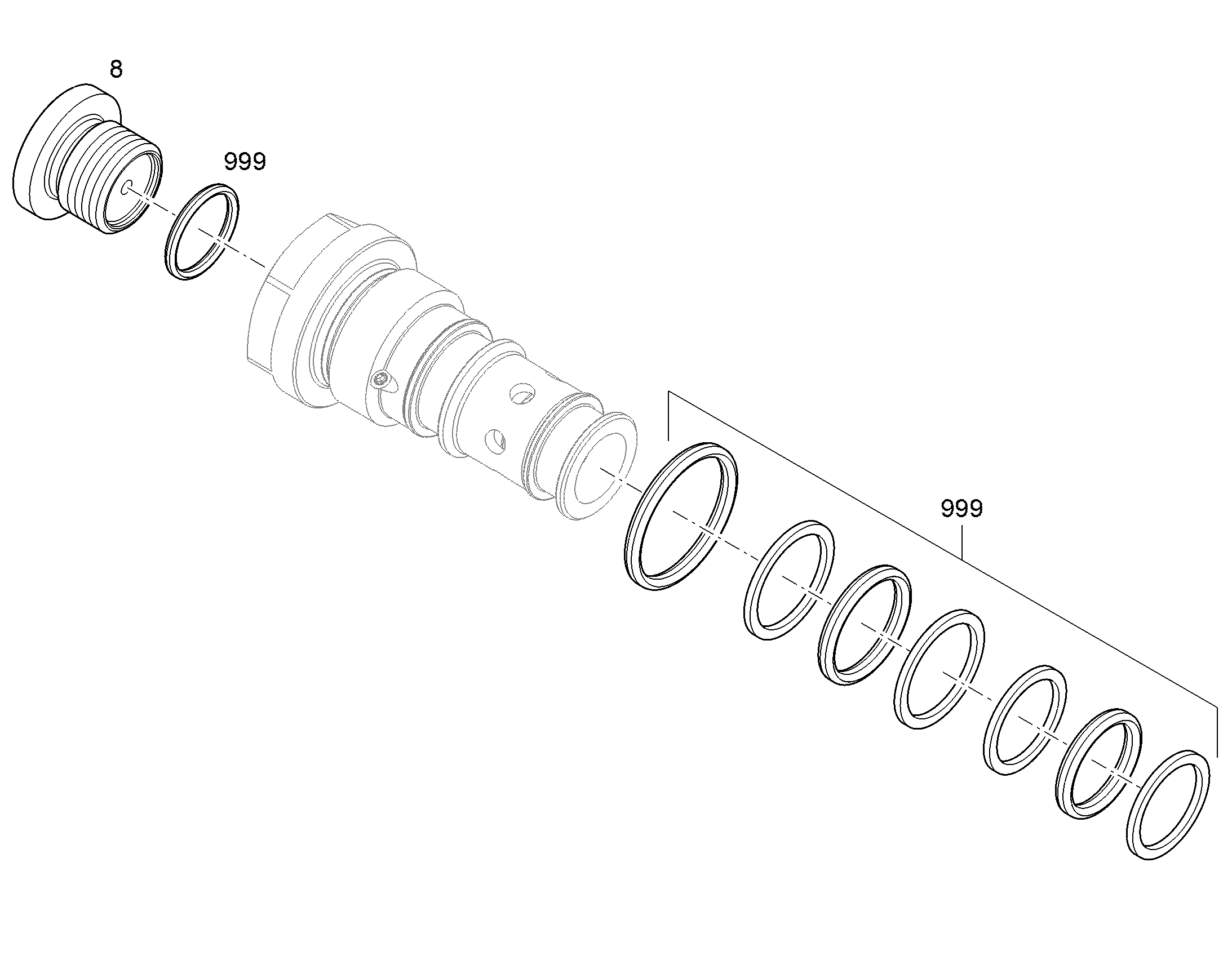 КОМПЛЕКТ УПЛОТНЕНИЙ КЛАПАНА 11693801 LIEBHERR
