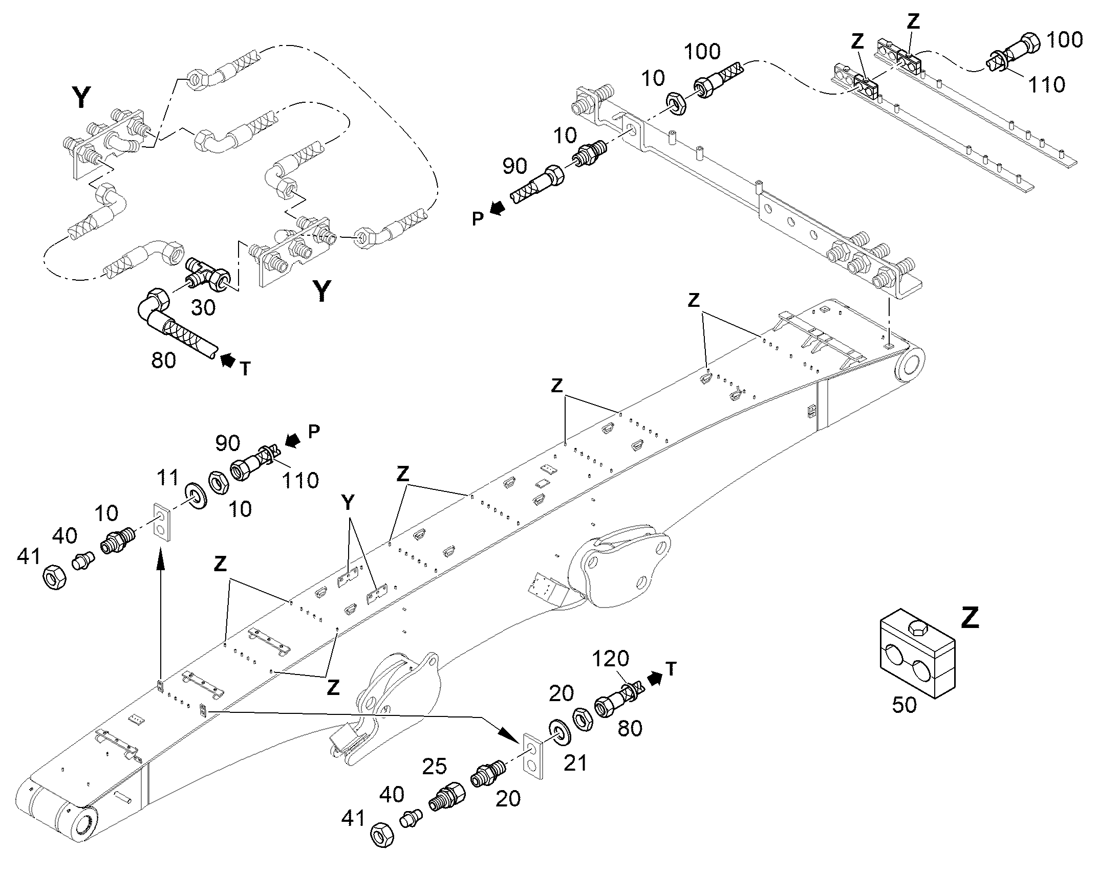 СКОБА 17 20 12583833 LIEBHERR
