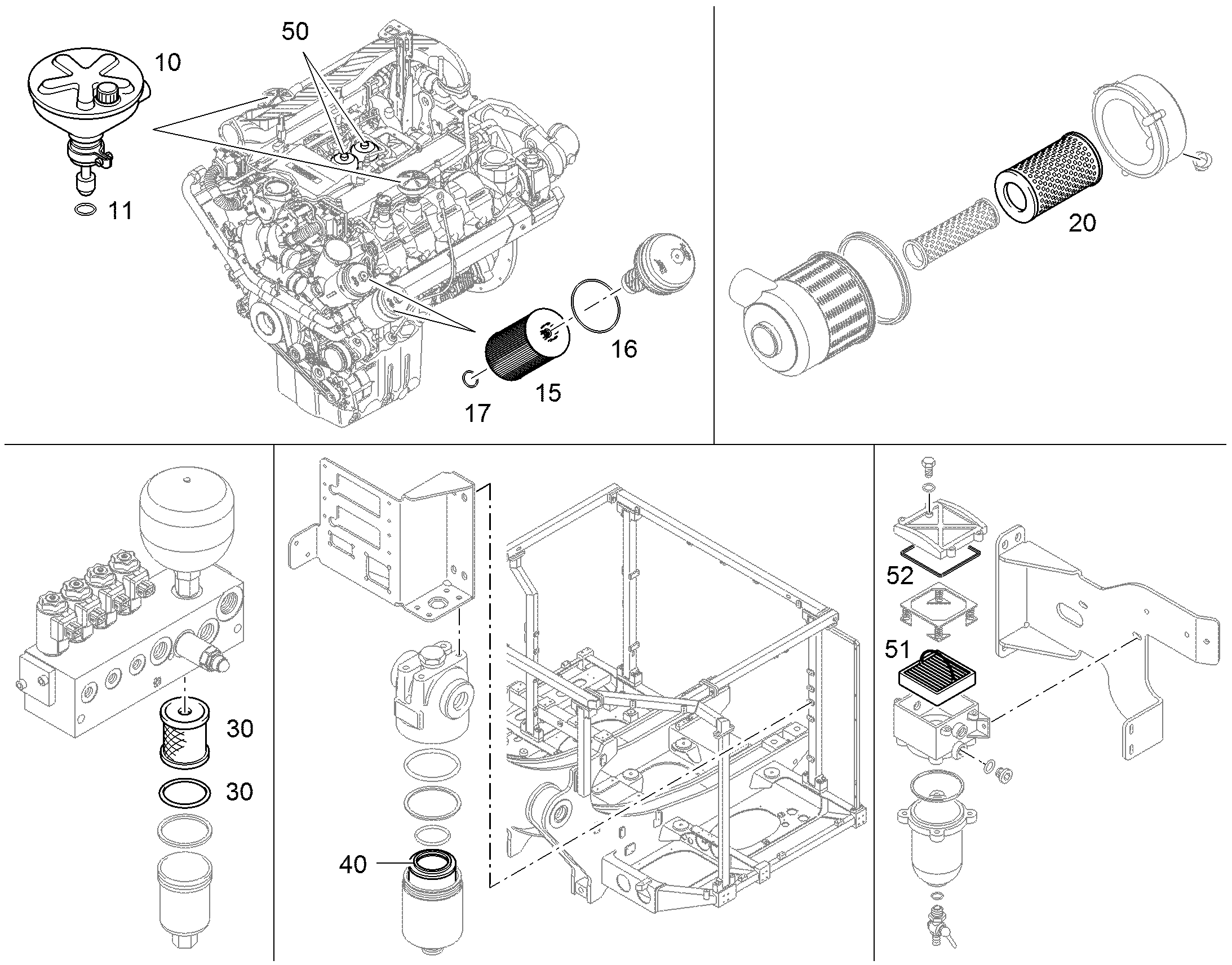 ФИЛЬТРУЮЩИЙ ЭЛЕМЕНТ 10µm 10037620 LIEBHERR
