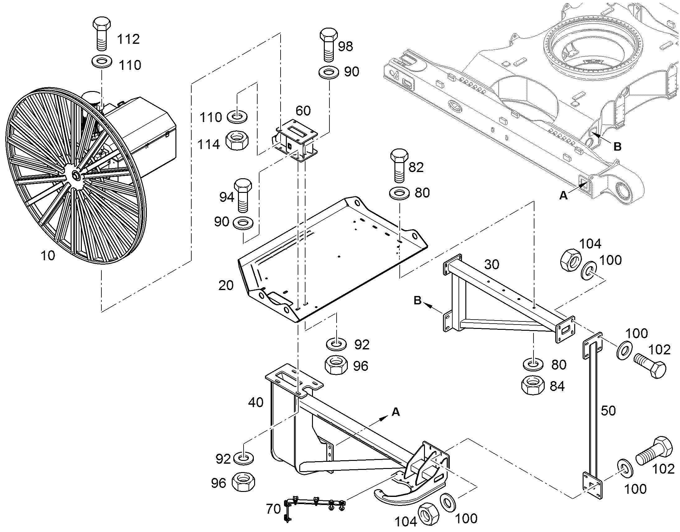МОНТАЖ ЗАЩИТНЫЕ ПЛАСТИНЫ 8X1216X1866 12401673 LIEBHERR