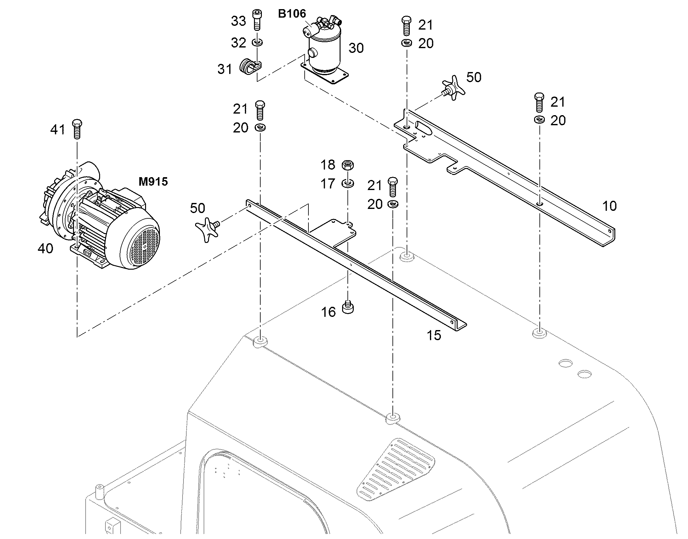КРЕПЛЕНИЕ - КОНСОЛЬ 94082853 LIEBHERR