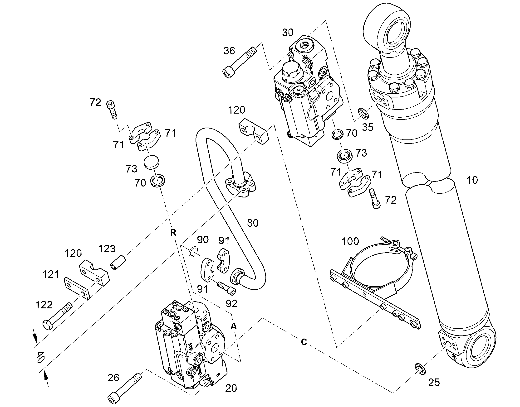 КЛАПАН ПРЕДОХРАНИТЕЛЬНЫЙ 10470874 LIEBHERR