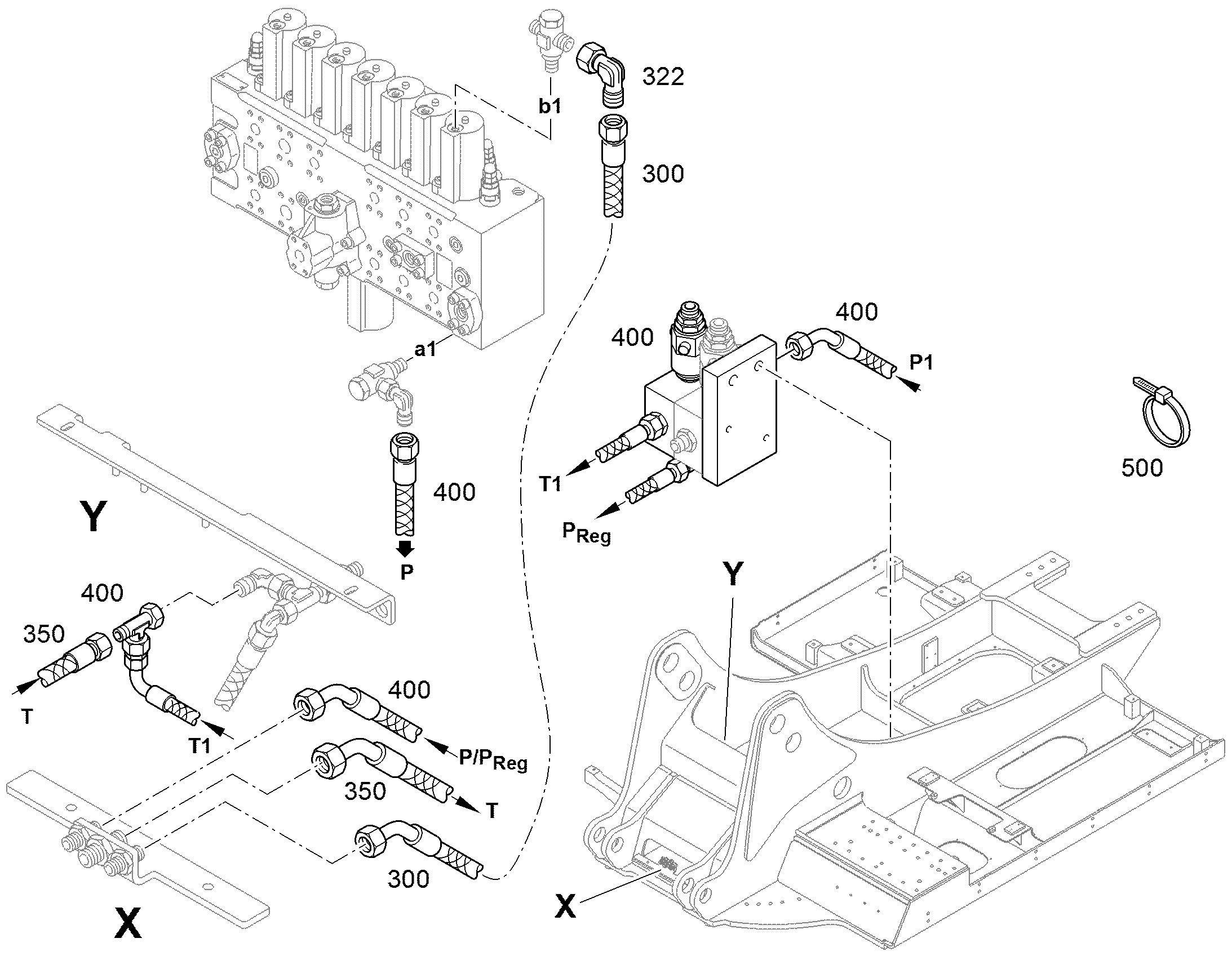 ШЛАНГ УПРАВЛЕНИЯ 8X2800 10219595 LIEBHERR