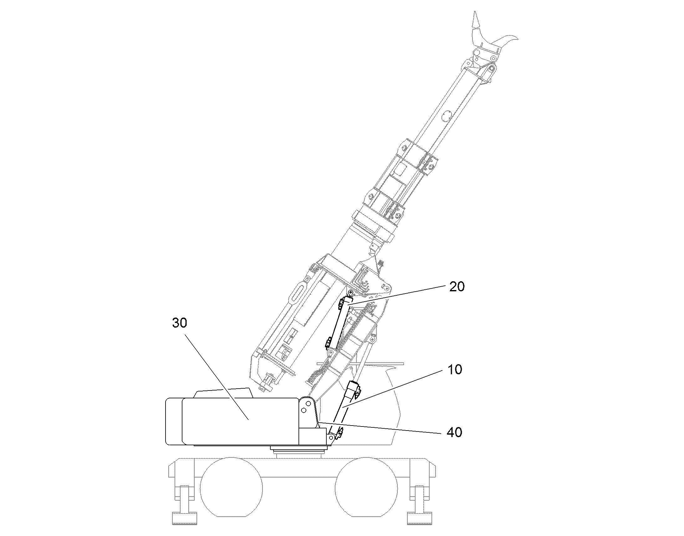 TILT CYL.W.PIPE FRACT.SAF.VAL. 94084486 LIEBHERR