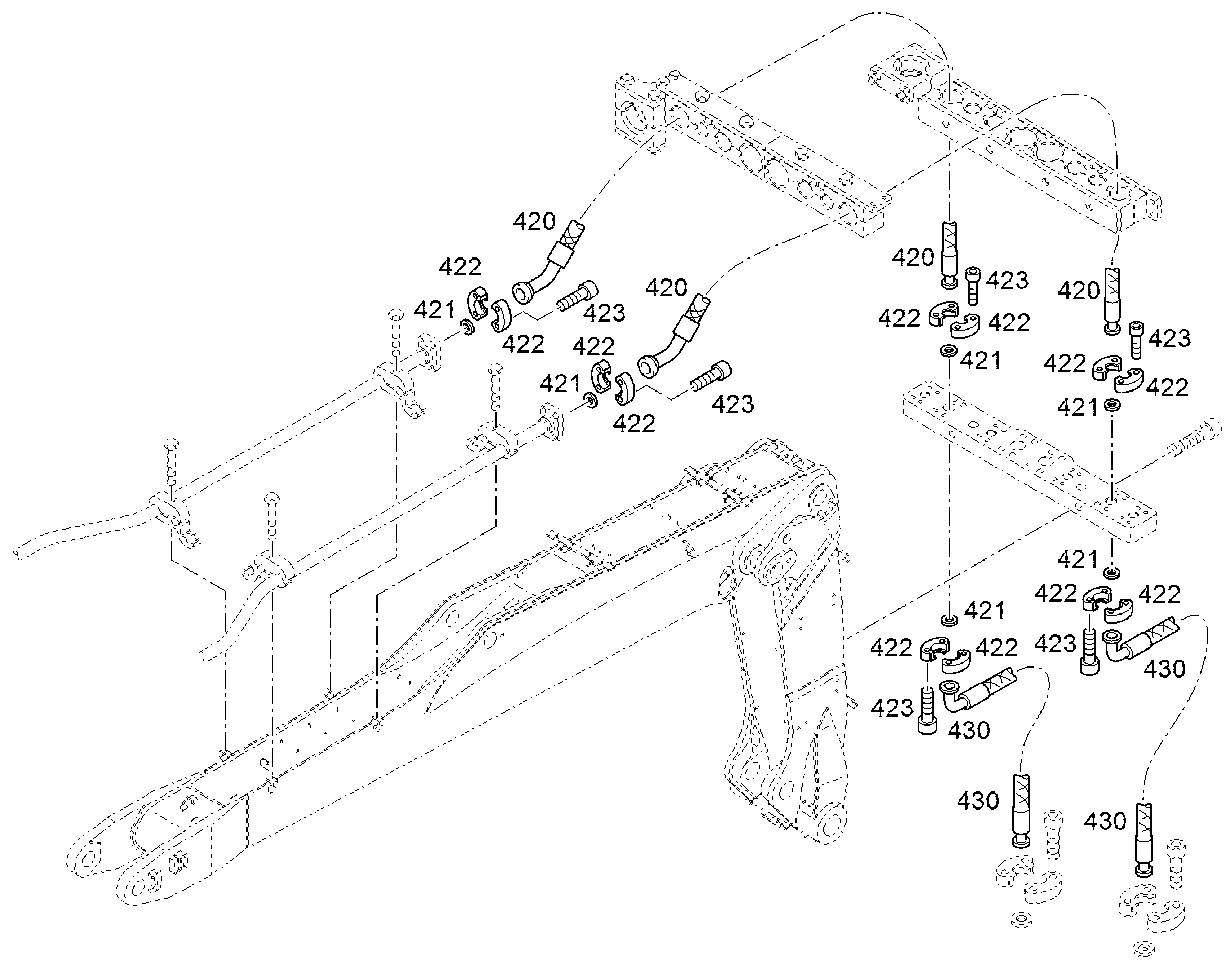 ШЛАНГ 25X2500 10475825 LIEBHERR