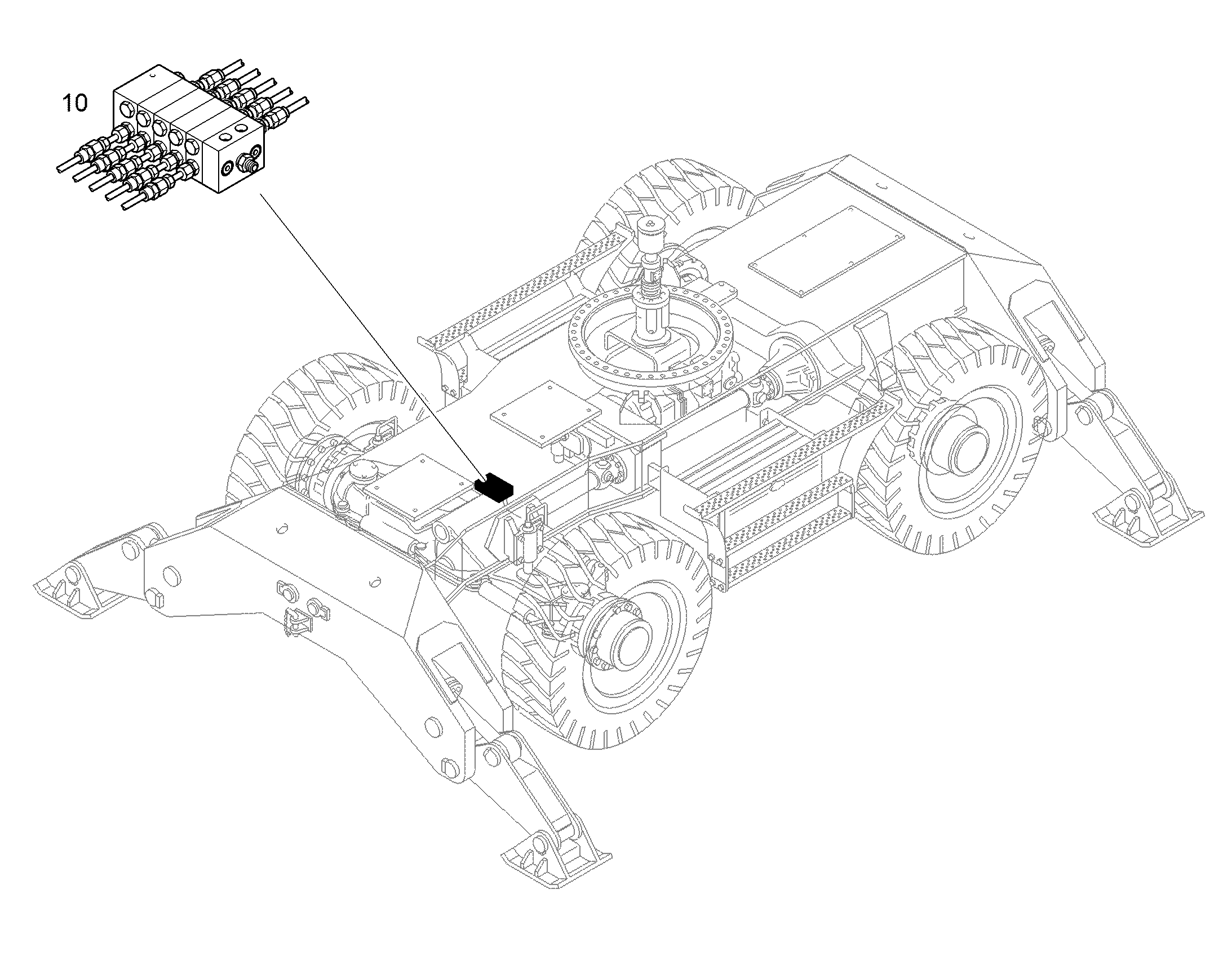 СМАЗКА ОДНОНИППЕЛЬНАЯ ЦЕНТР. 94081133 LIEBHERR