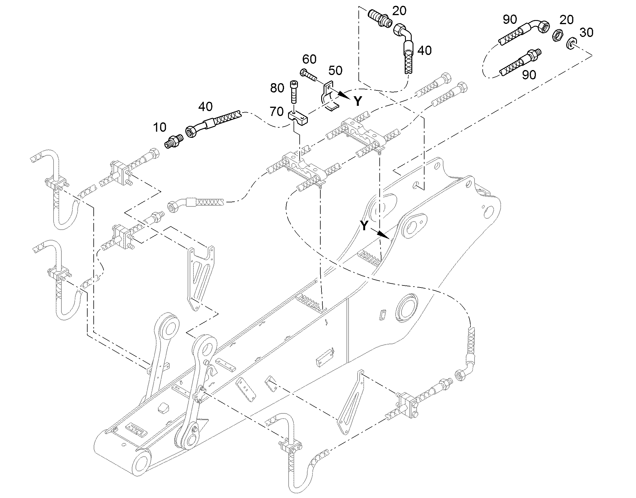 СКОБА G 43 C10 94085407 LIEBHERR