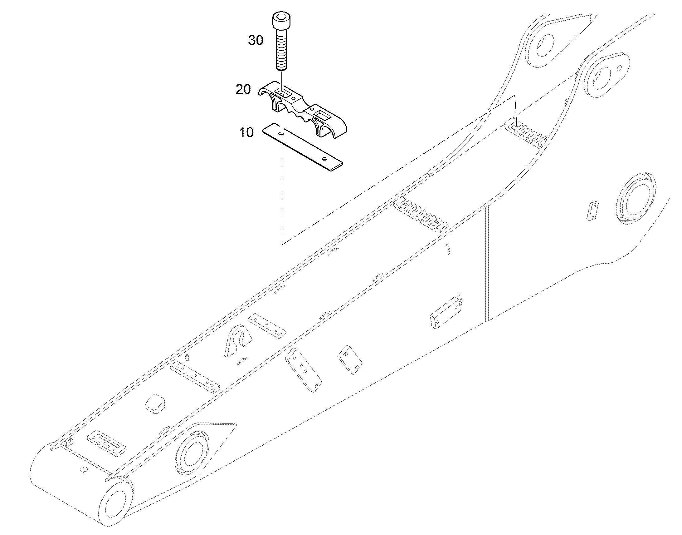 СКОБА G 38 32-2X25-32-38 C10 94085408 LIEBHERR