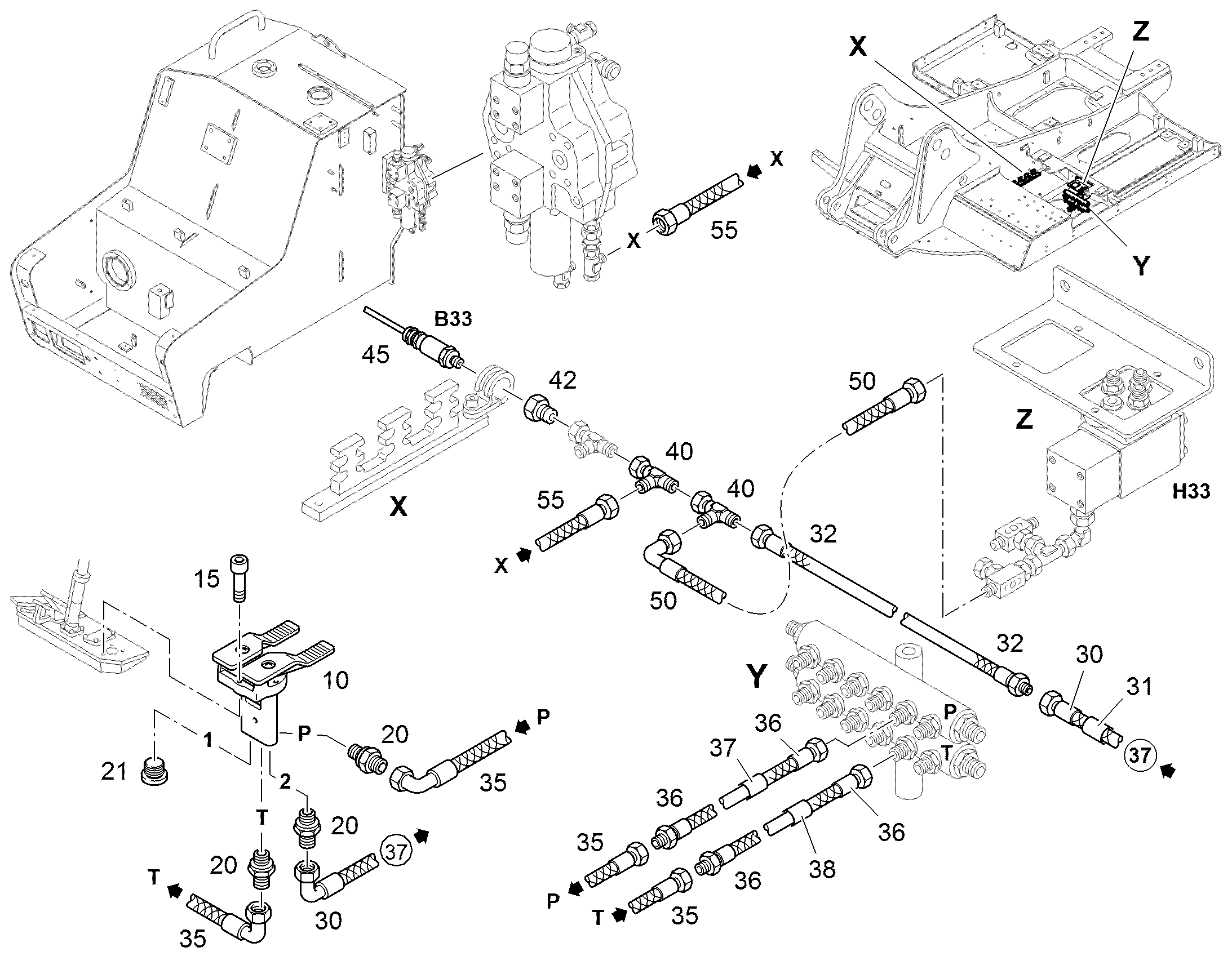 ШЛАНГ УПРАВЛЕНИЯ 8X1500 10043835 LIEBHERR