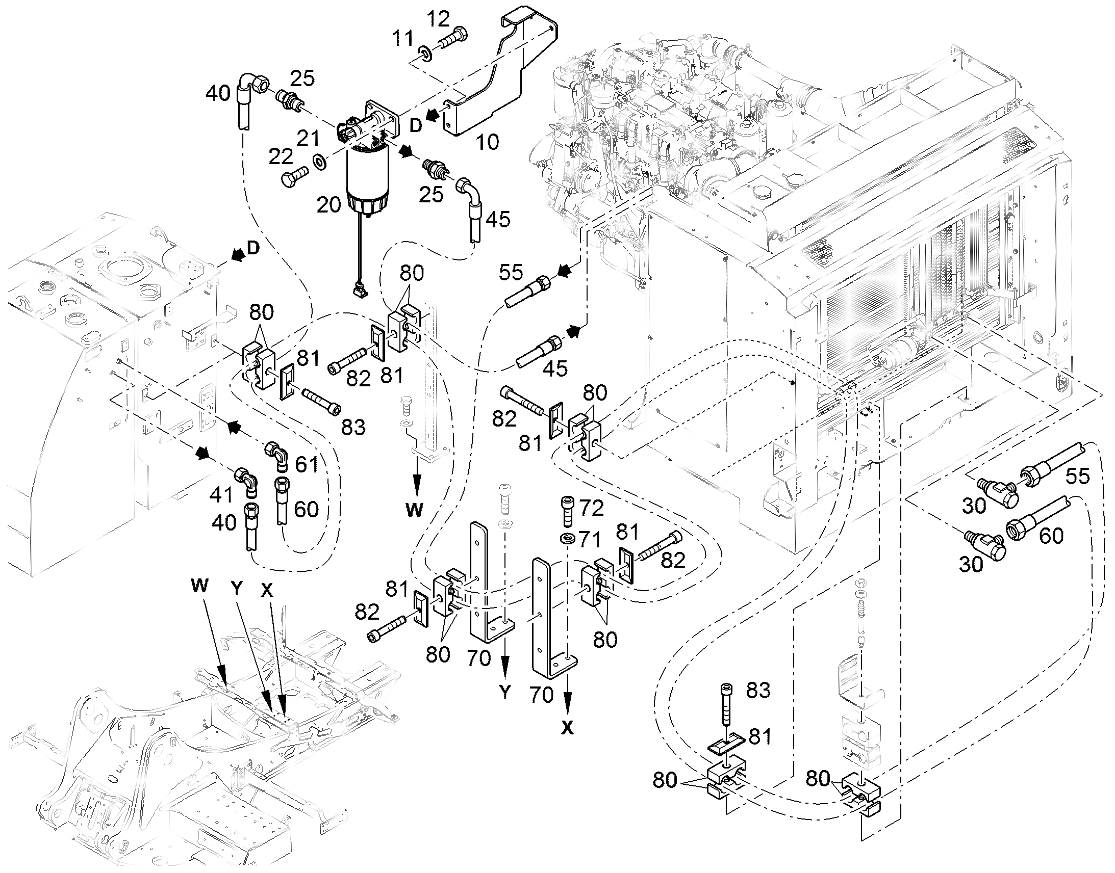 ШЛАНГ ТОПЛИВНЫЙ 12X3400 11696471 LIEBHERR
