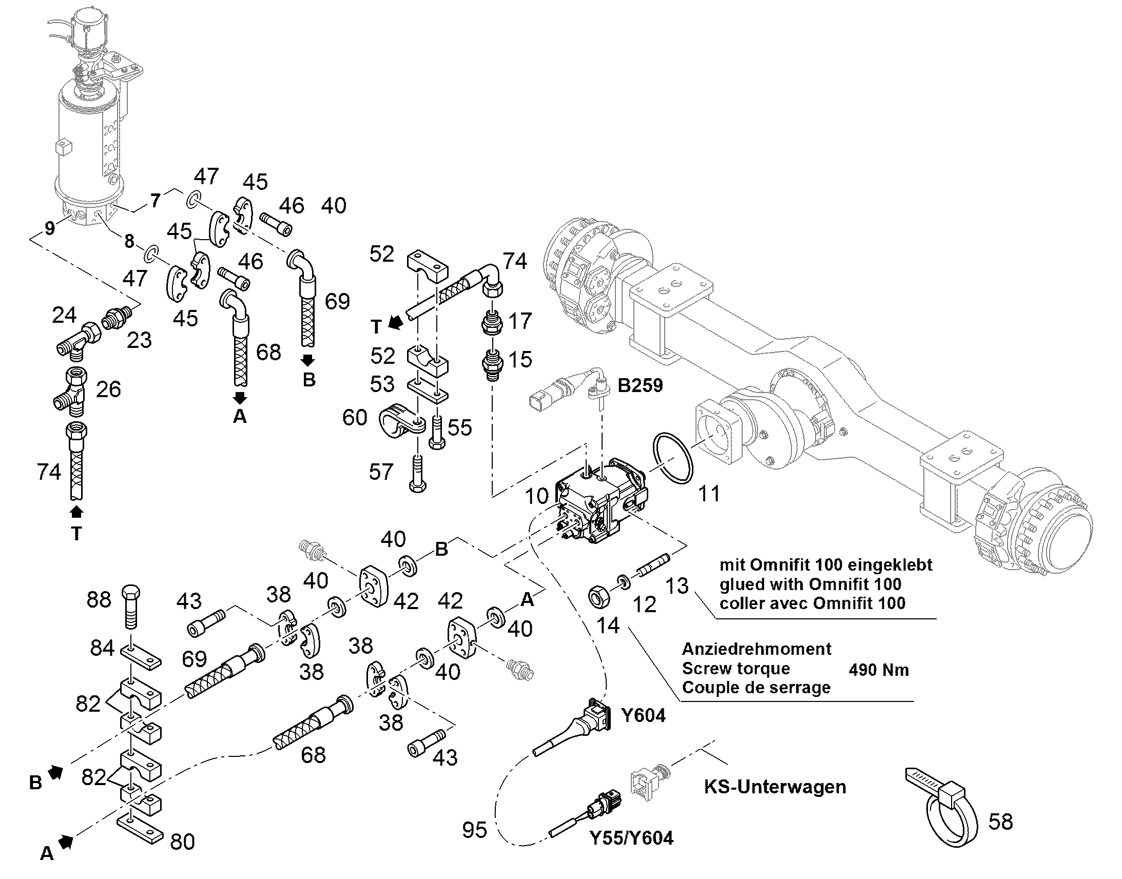 ГИДРАВЛ. ПОДВЕСНОЙ ДВИГАТЕЛЬ DMVA O 215cm³/U 10144770 LIEBHERR