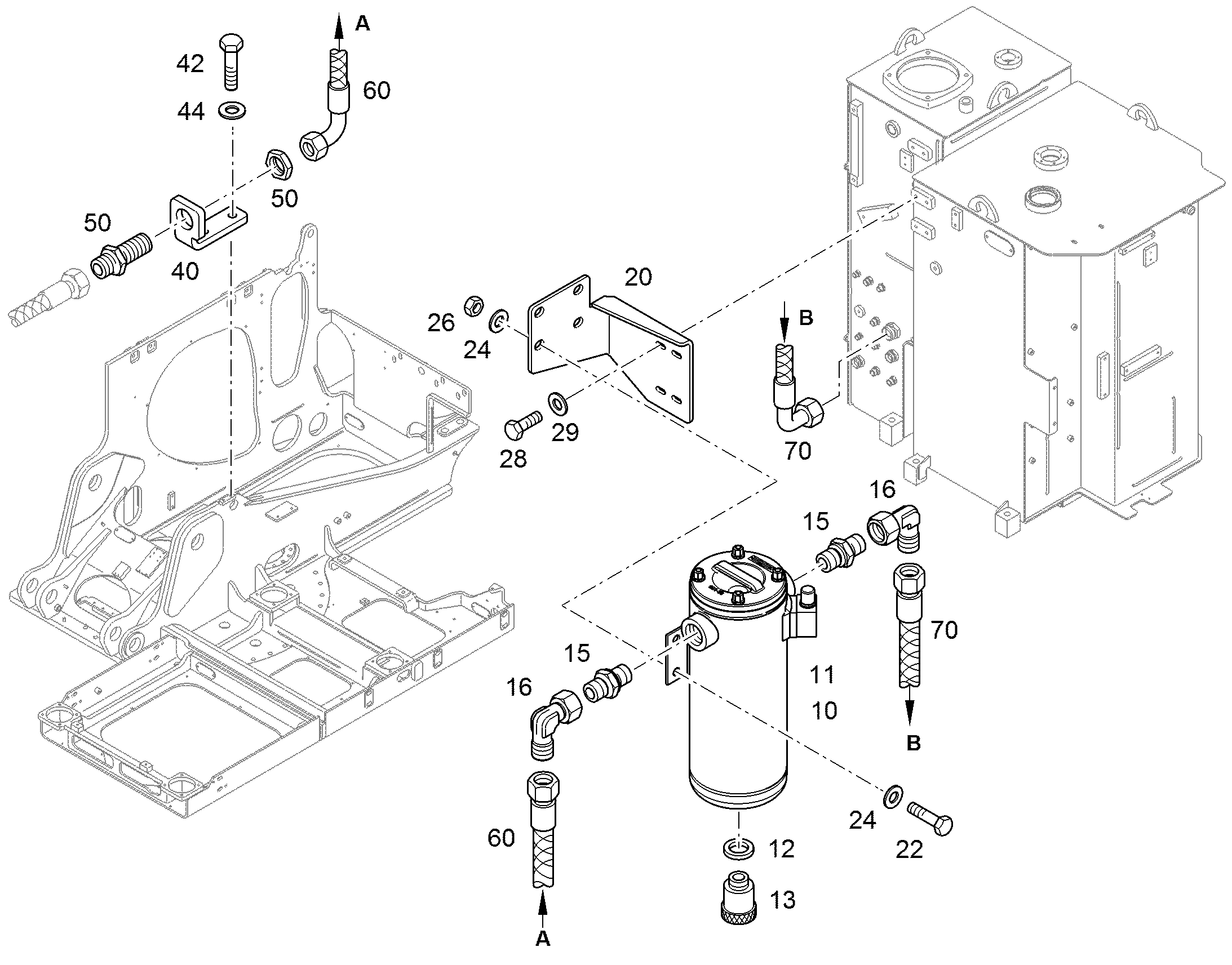 ЛИНЕЙНЫЙ ФИЛЬТР 10802608 LIEBHERR