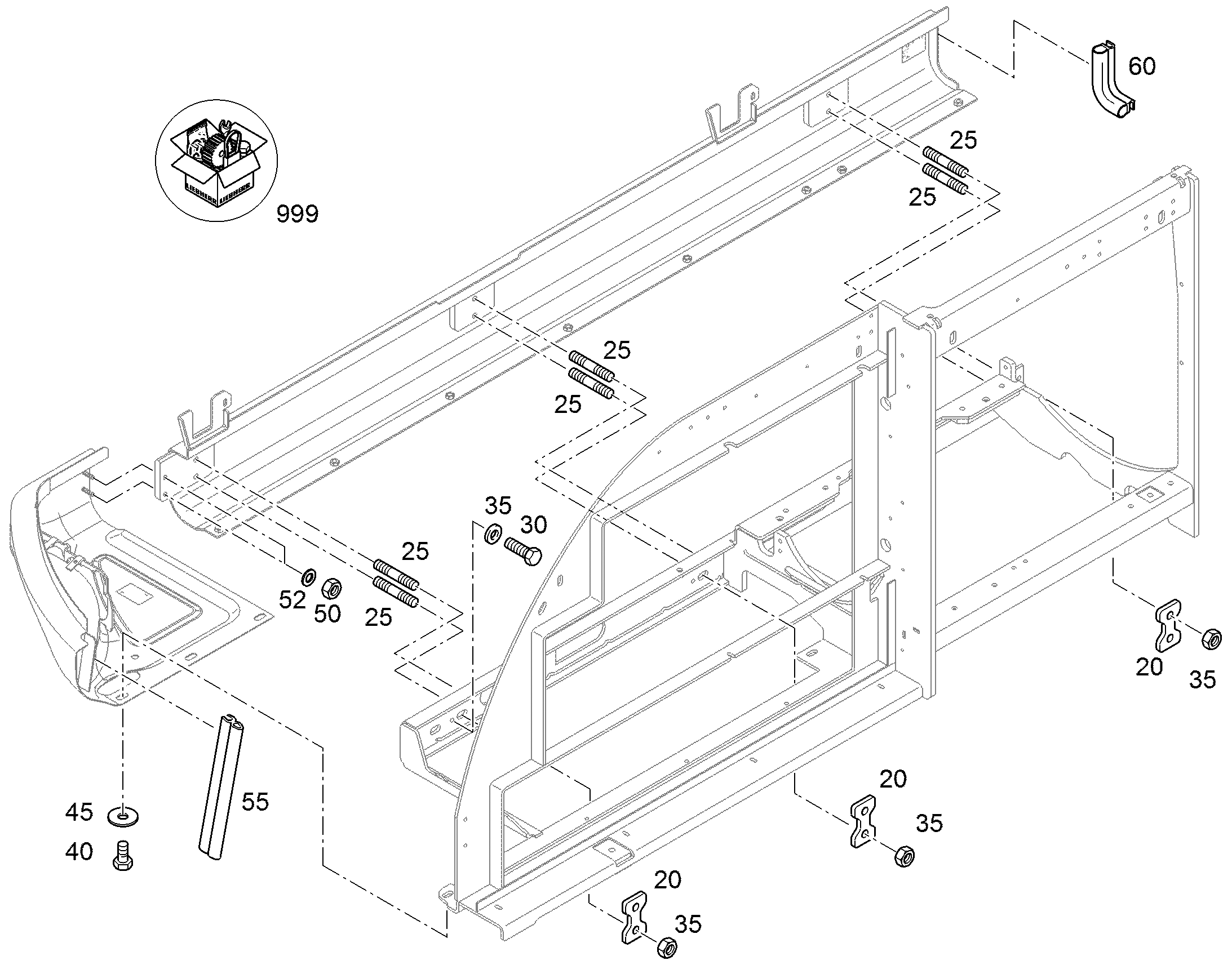 SMALL PARTS SET COVERS 12463869 LIEBHERR