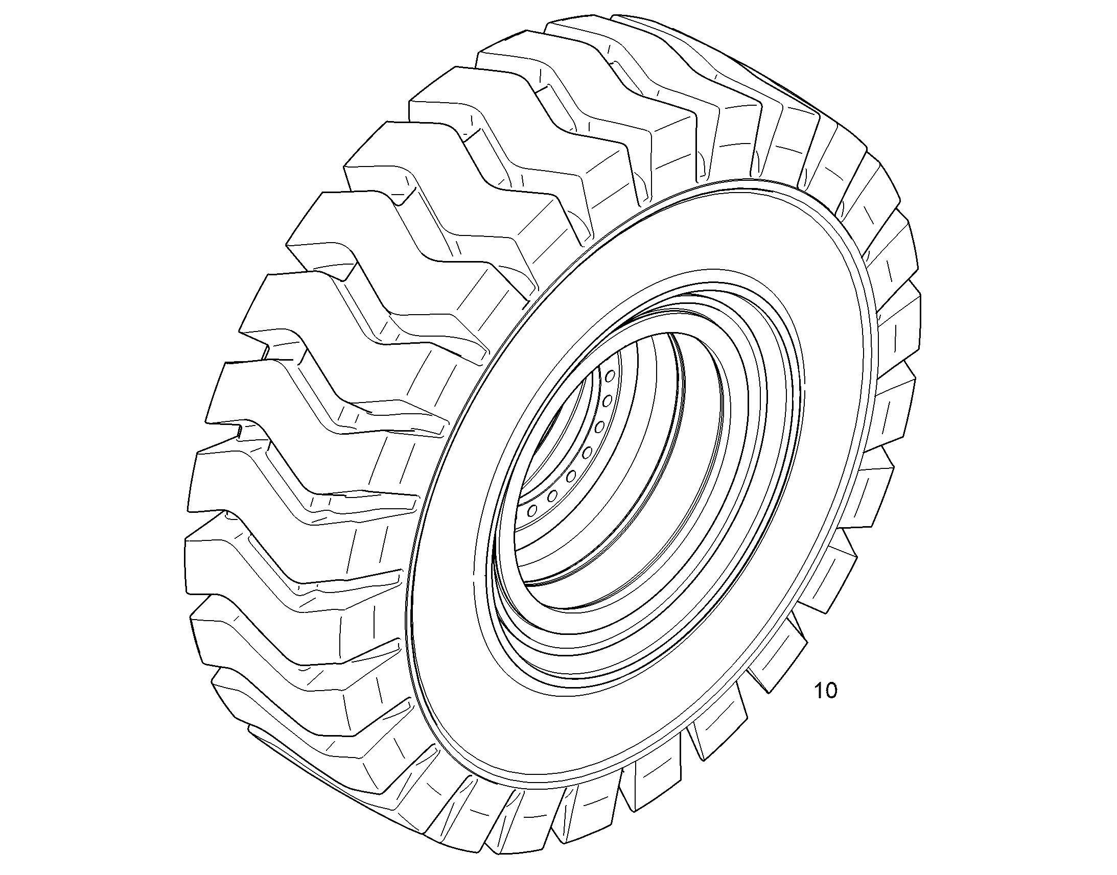 TYRE CPL. 18.00-25XSUPER SOLID FEIN 12556106 LIEBHERR