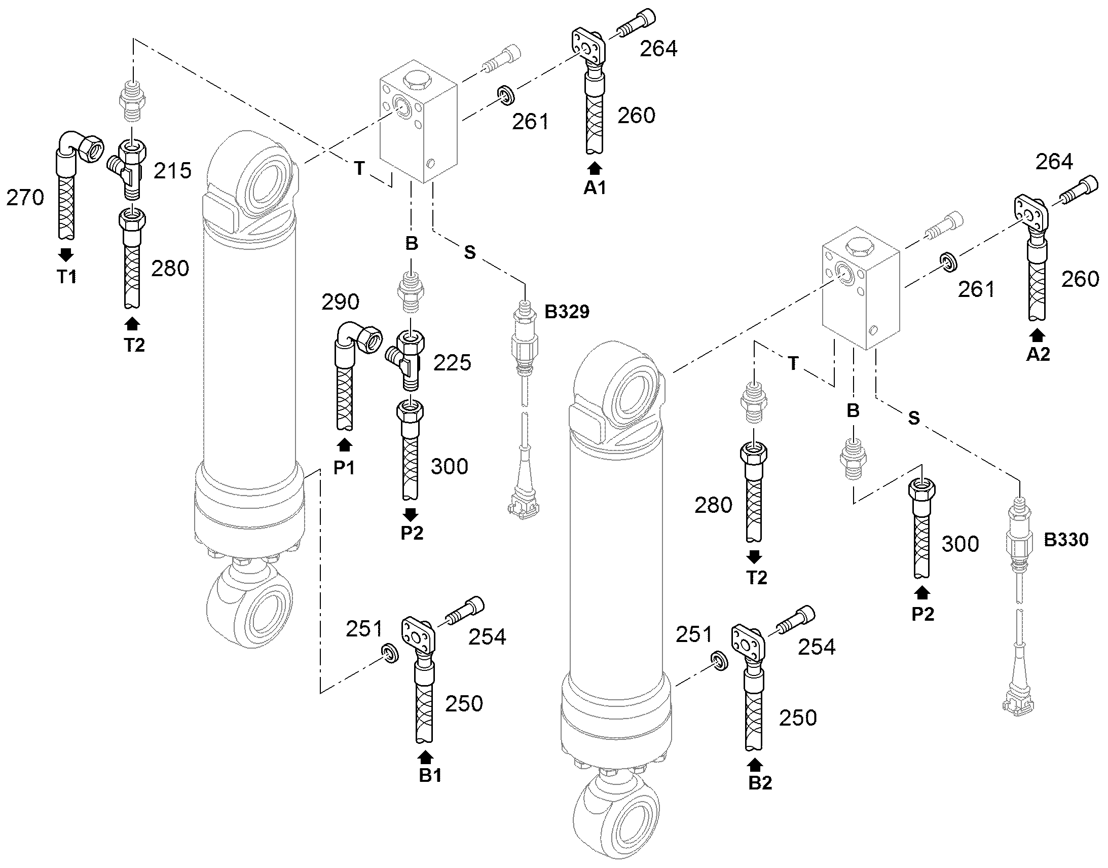 ШЛАНГ 6X1050 10043552 LIEBHERR