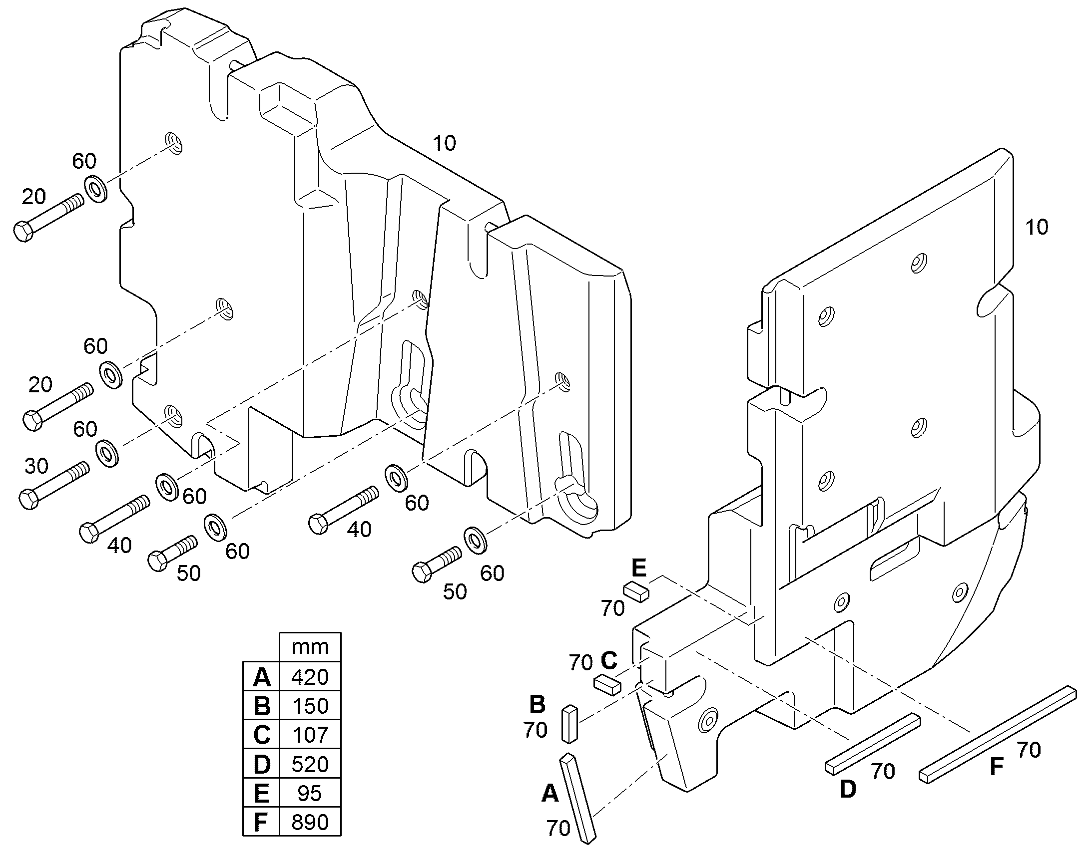 БОЛТ С ШЕСТИГРАННОЙ ГОЛОВКОЙ ISO 4014 M30X240 10.9 FLZN 4900889 LIEBHERR