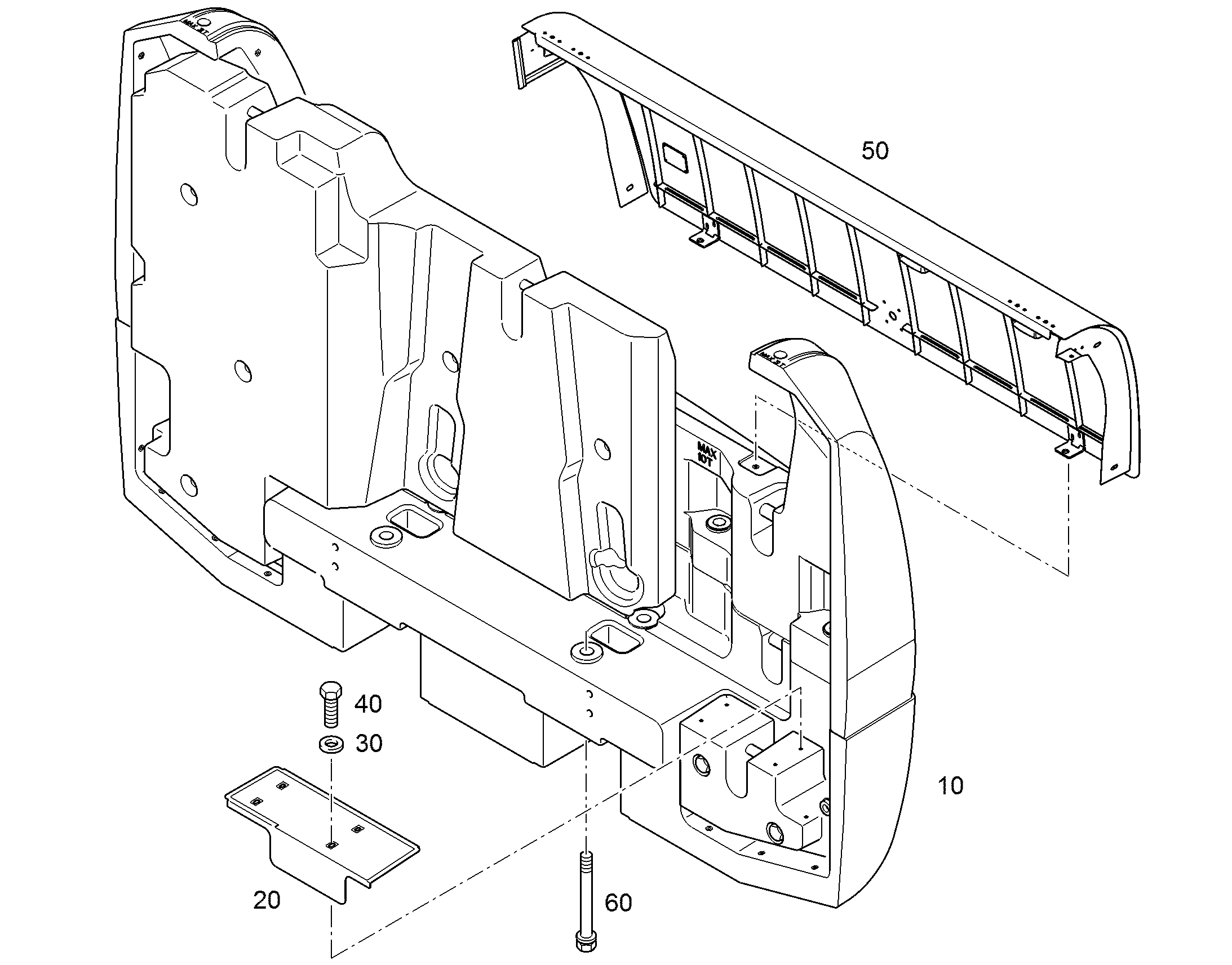 ДЕТАЛИ КРЕПЛЕНИЯ 94010089 LIEBHERR