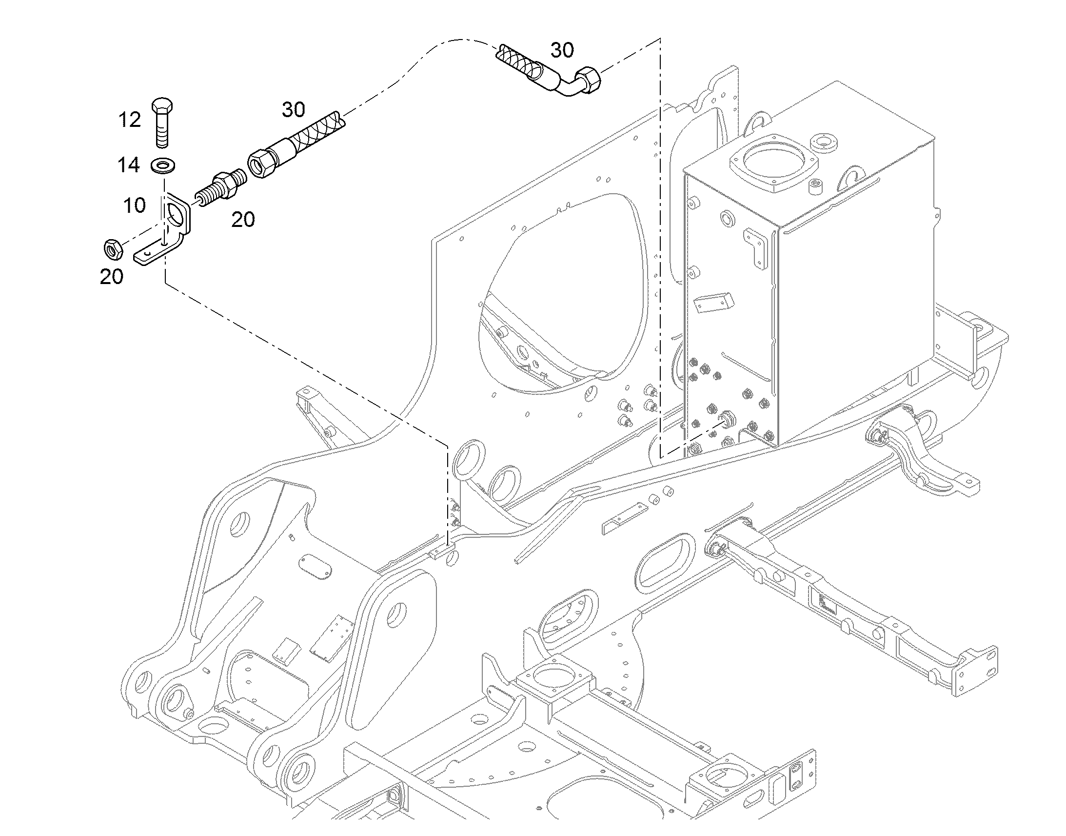 ШЛАНГ 32X1350 11642714 LIEBHERR