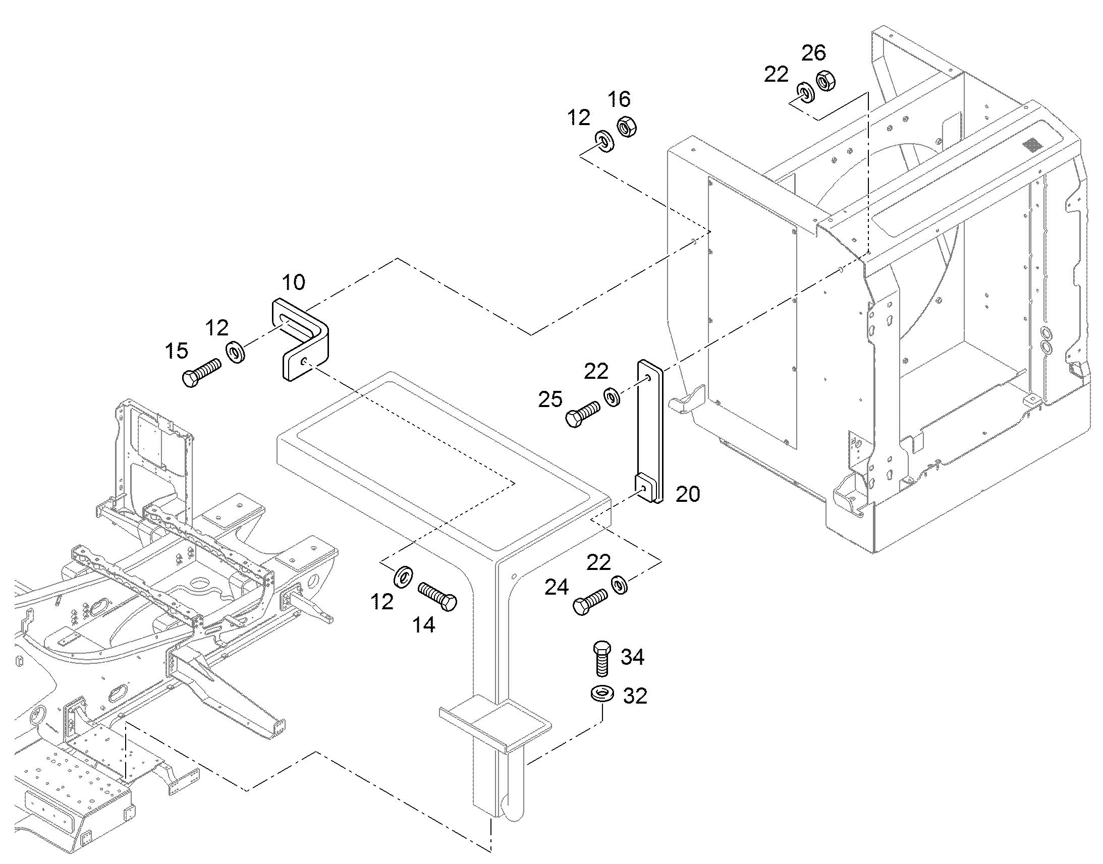 УГОЛЬНИК КРЕПЕЖНЫЙ 94022035 LIEBHERR