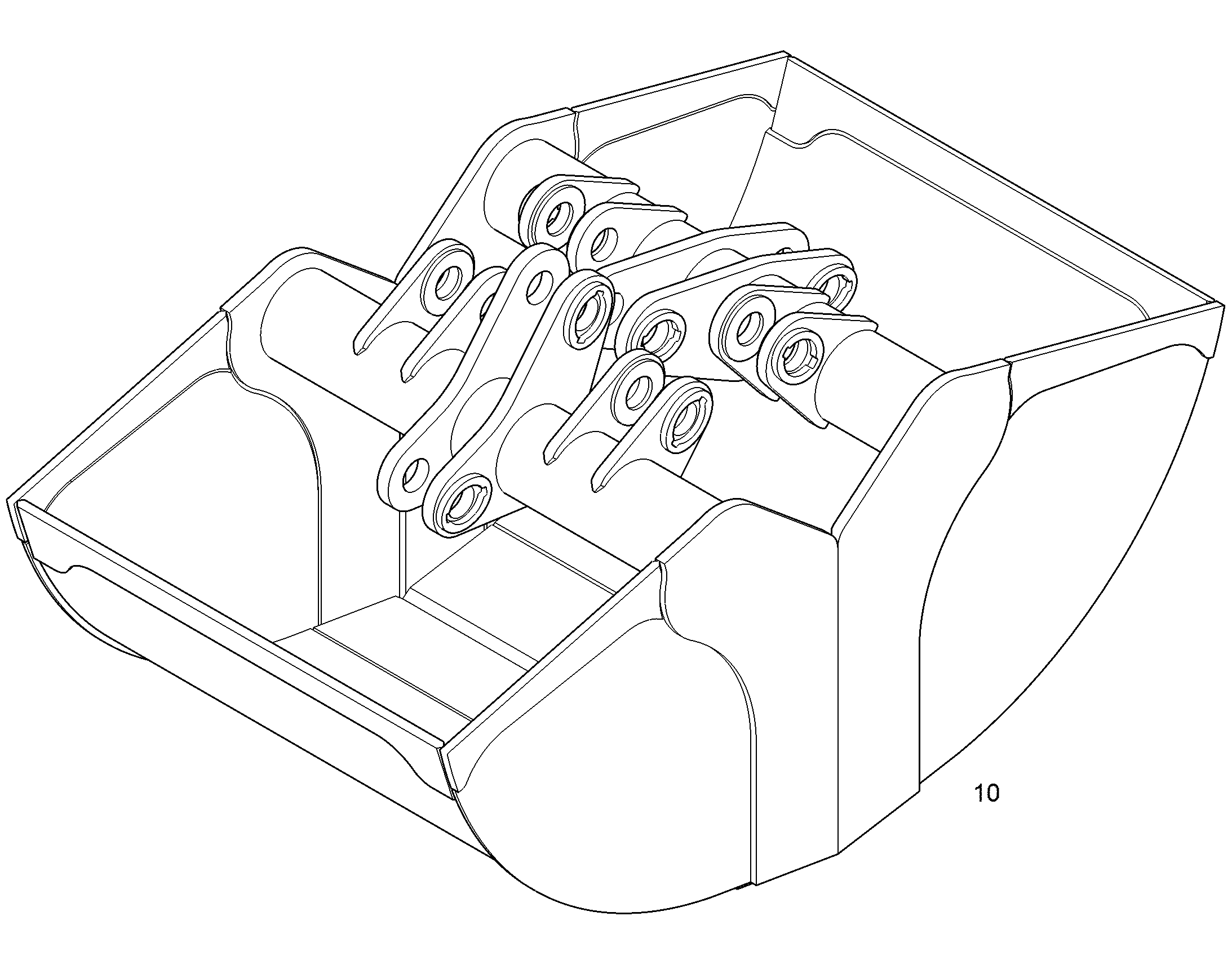 ПАРА ЧАШЕК 1200mm 1,40m³ 94093291 LIEBHERR