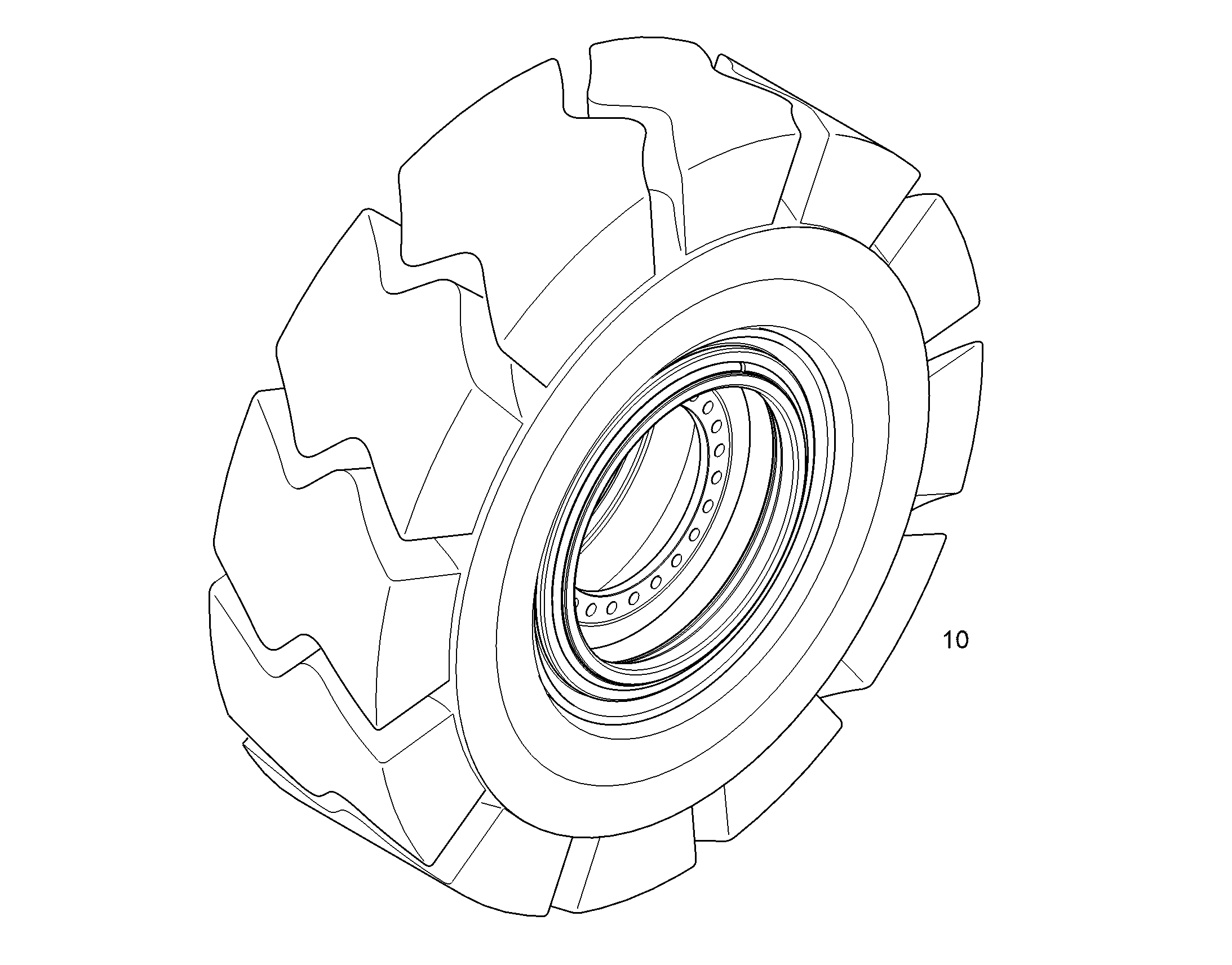 TYRE CPL. 18.00-25XSUPER SOLID GROB 12556079 LIEBHERR