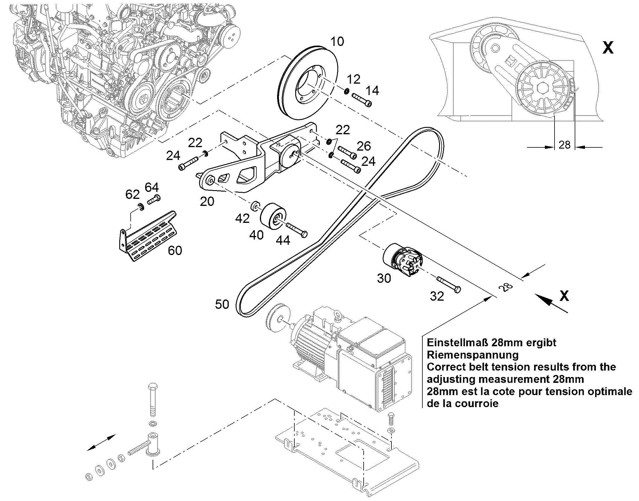 ПРИЖИМ X94,9X336,8 94065144 LIEBHERR