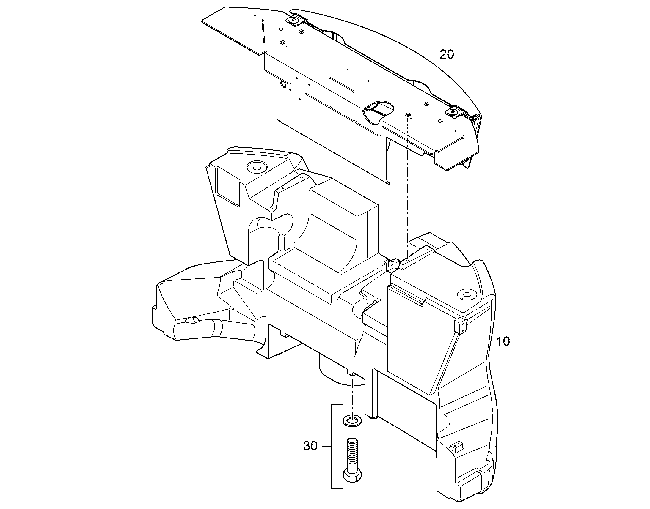 МОНТАЖНЫЕ ЧАСТИ БАЛЛАСТА 94076749 LIEBHERR