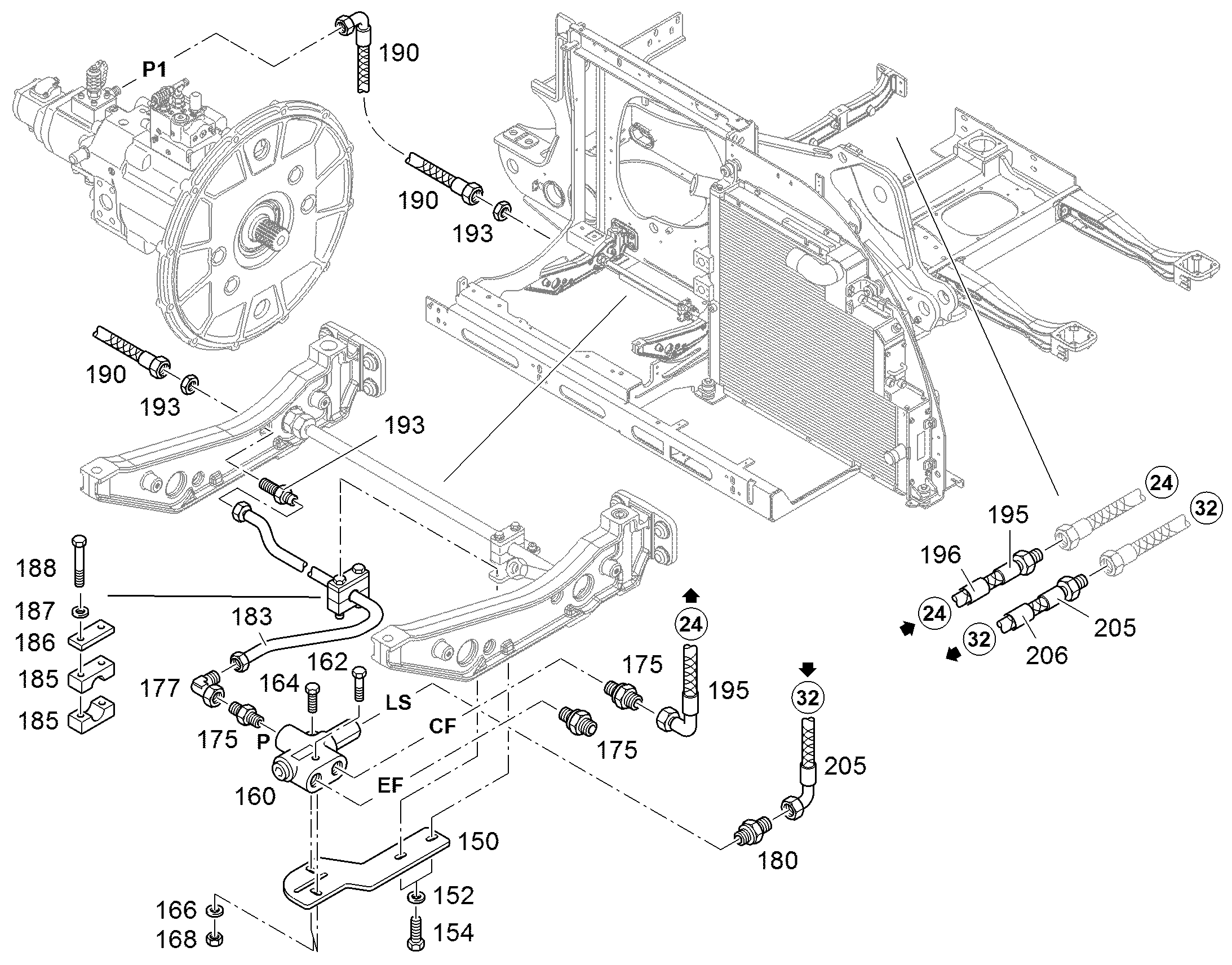 ШЛАНГ 6X1900 11820630 LIEBHERR