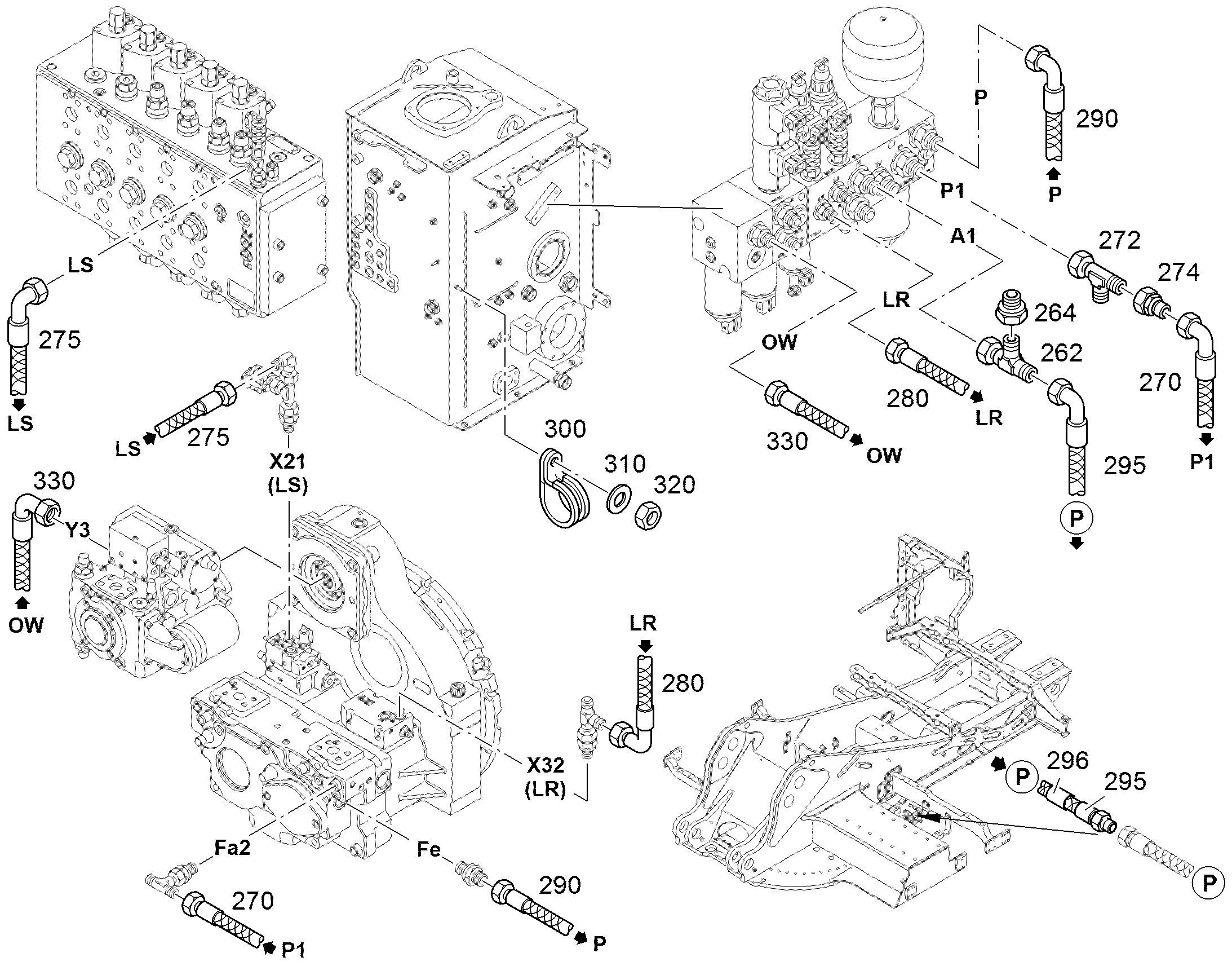 ШЛАНГ 12X2300 11657484 LIEBHERR