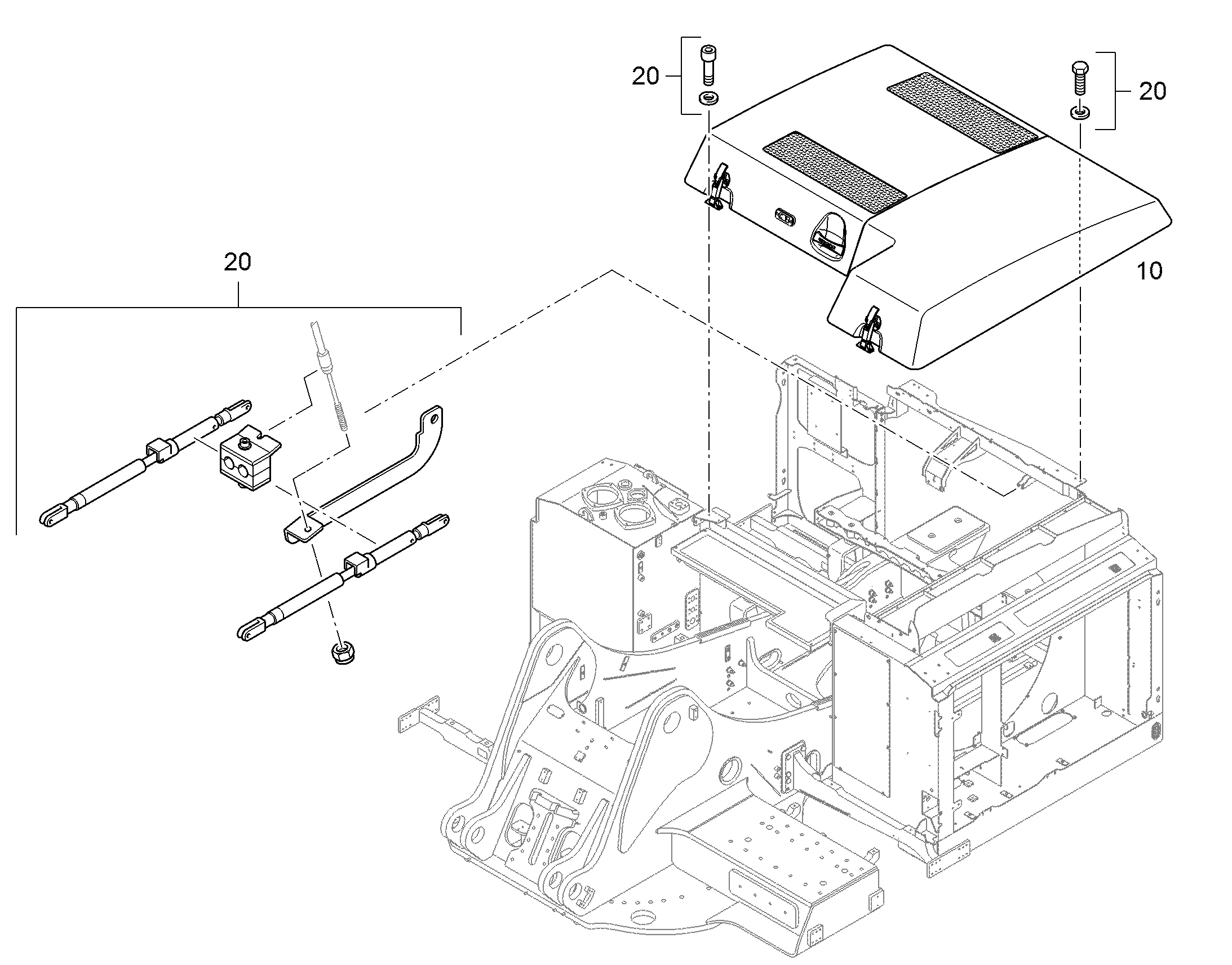 КАПОТ ДВИГАТЕЛЯ 94094248 LIEBHERR