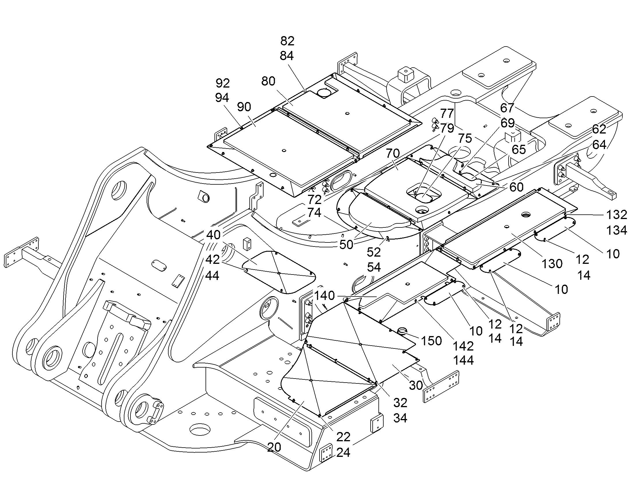 ЗАЩИТНЫЙ ЛИСТ НИЖНИЙ 11361333 LIEBHERR