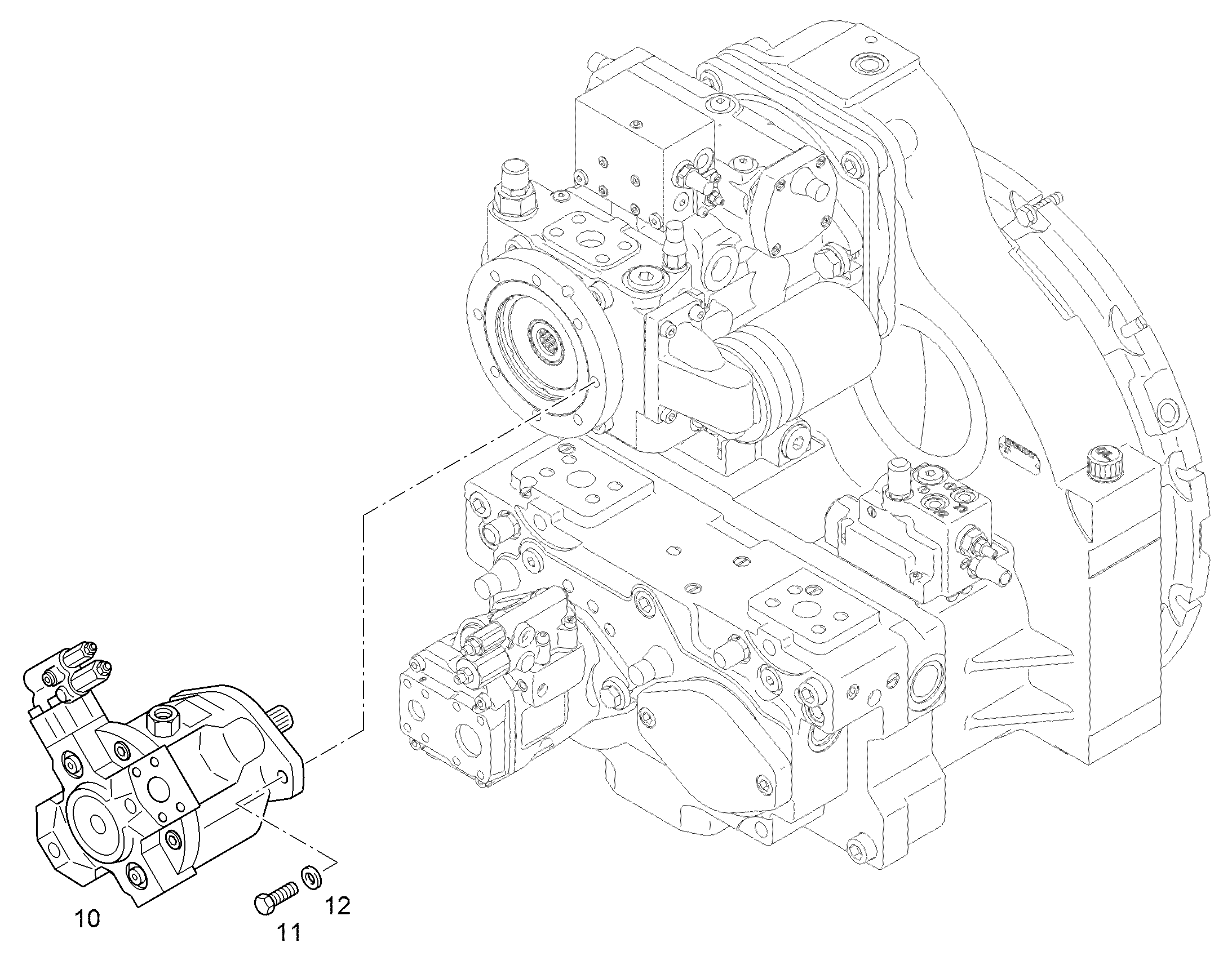 НАСОС АКСИАЛЬНОПОРШНЕВОЙ A10VO 45cm³/U 10650200 LIEBHERR