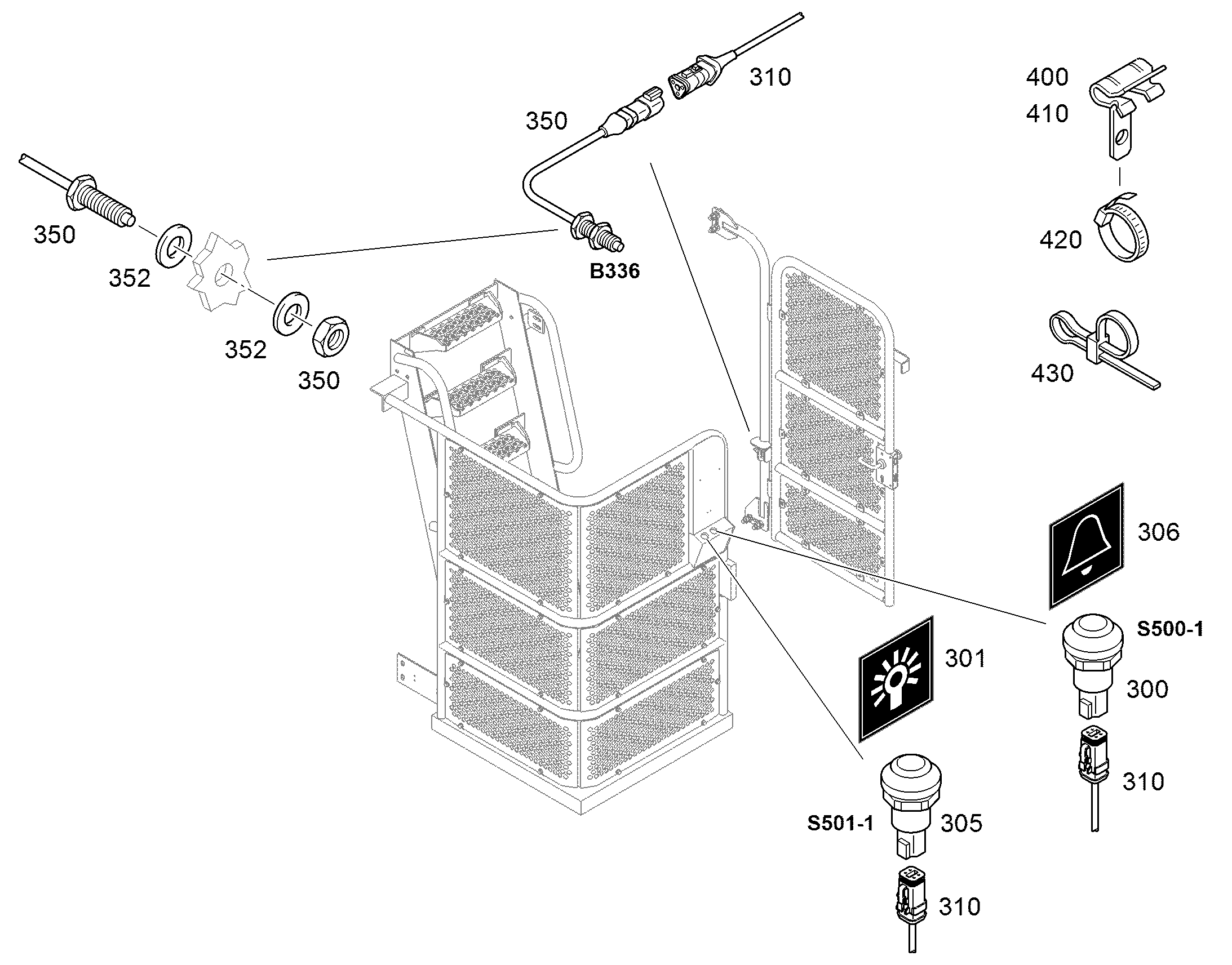 КЛАВИША 10216269 LIEBHERR