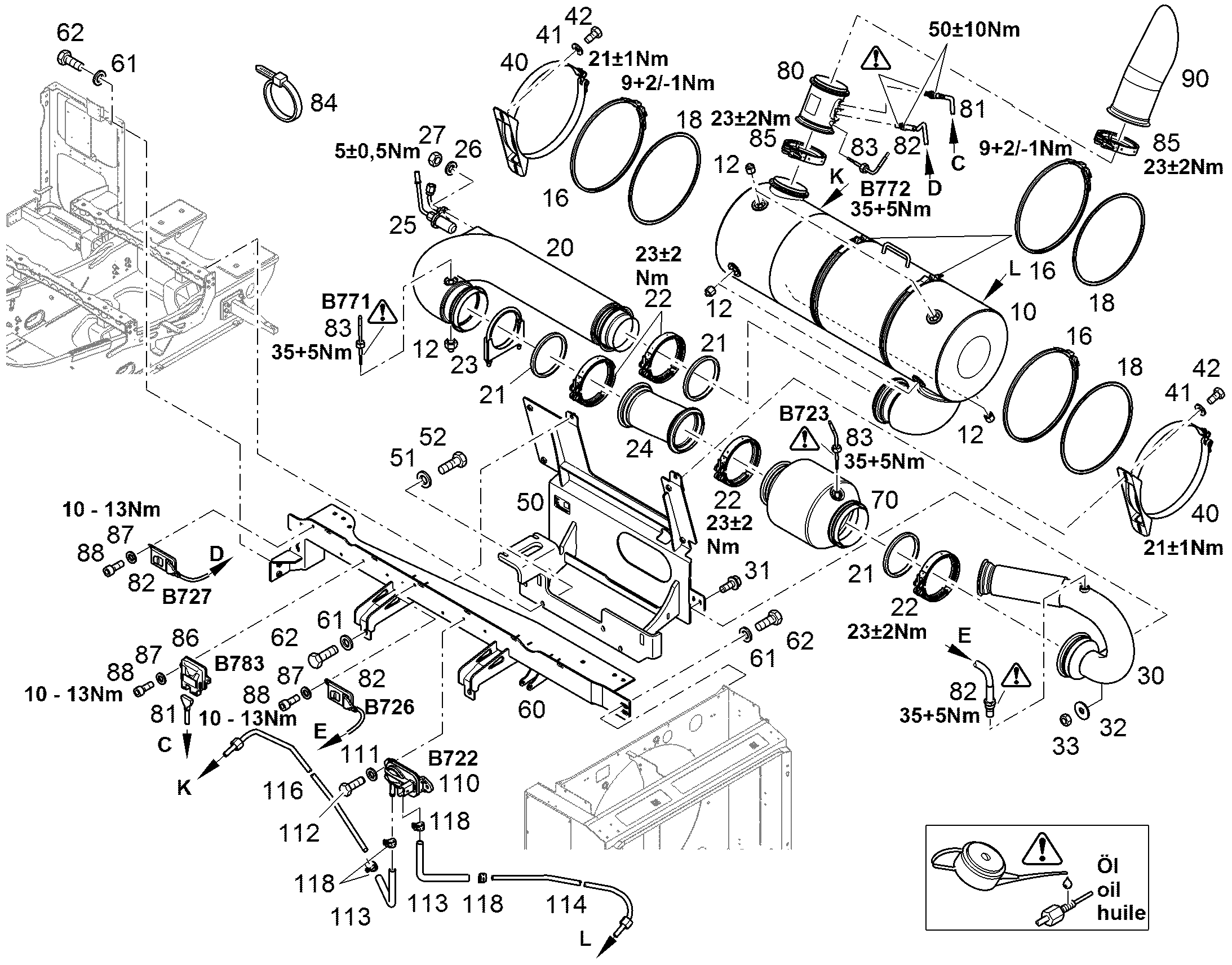 ШЛАНГ ОТХОДЯЩИХ ГАЗОВ 11370065 LIEBHERR