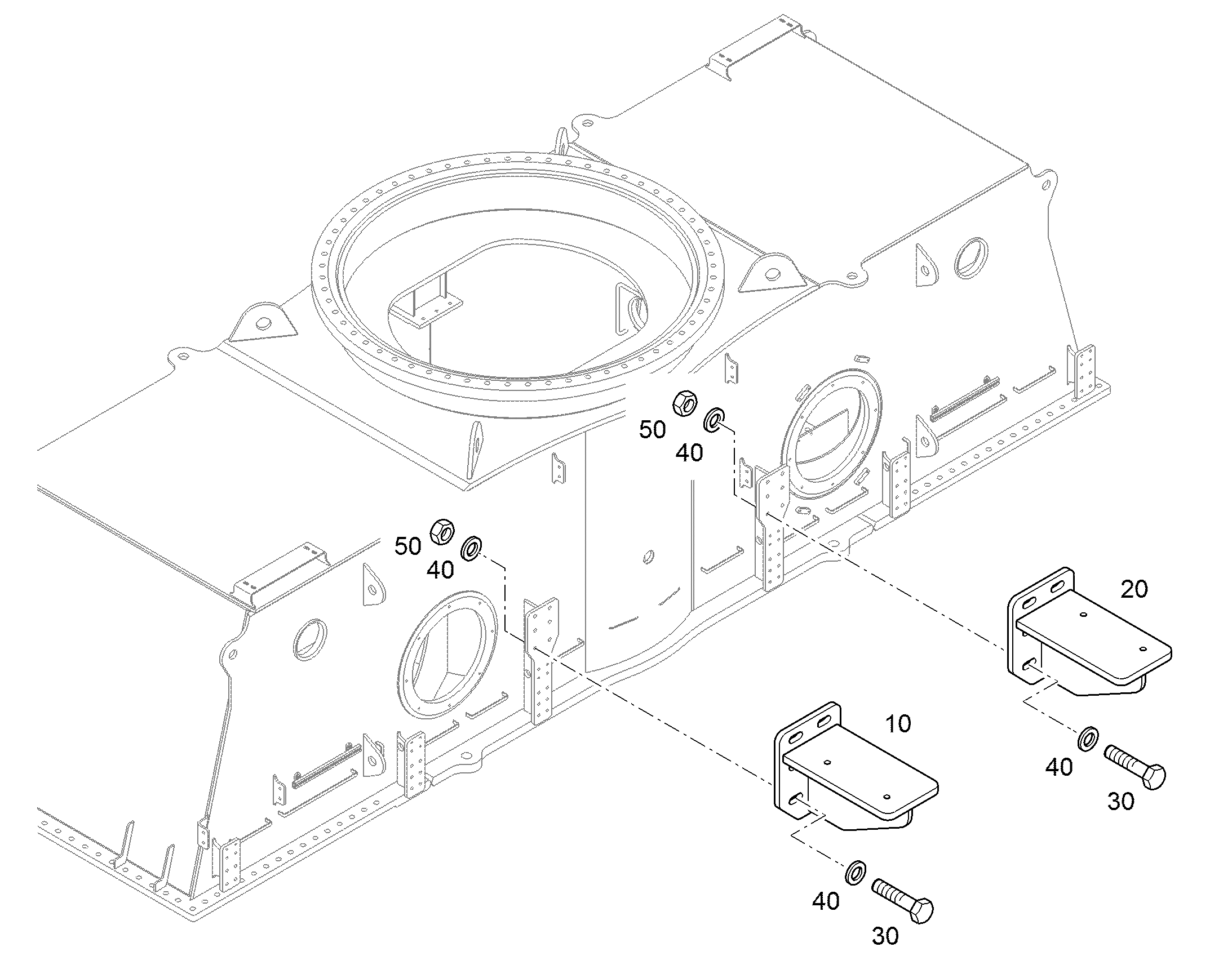 БОЛТ С ШЕСТИГРАННОЙ ГОЛОВКОЙ AEHNL.ISO 4014 M20X75X50 10.9 10178938 LIEBHERR