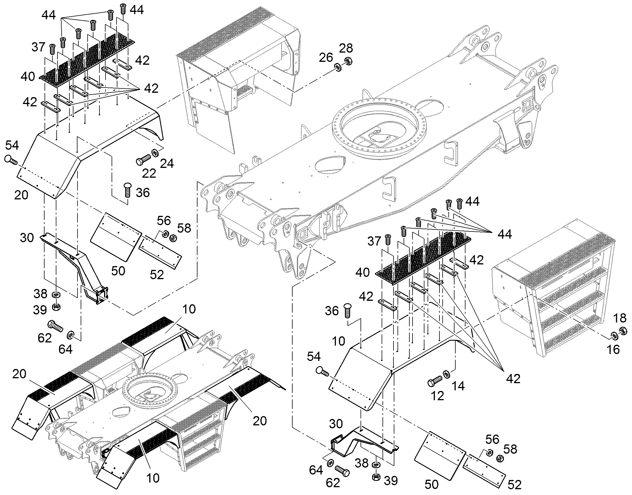FENDER FRONT 94096302 LIEBHERR