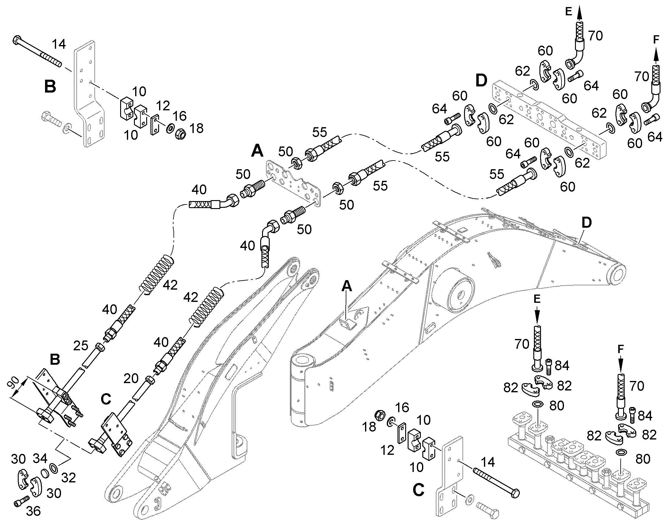 ШЛАНГ 25X2200 10354269 LIEBHERR