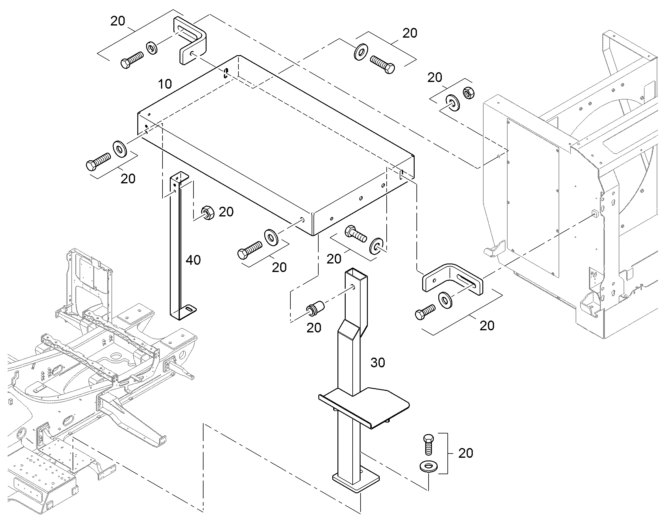 ЭЛЕМЕНТЫ МОНТАЖНЫЕ 94096841 LIEBHERR