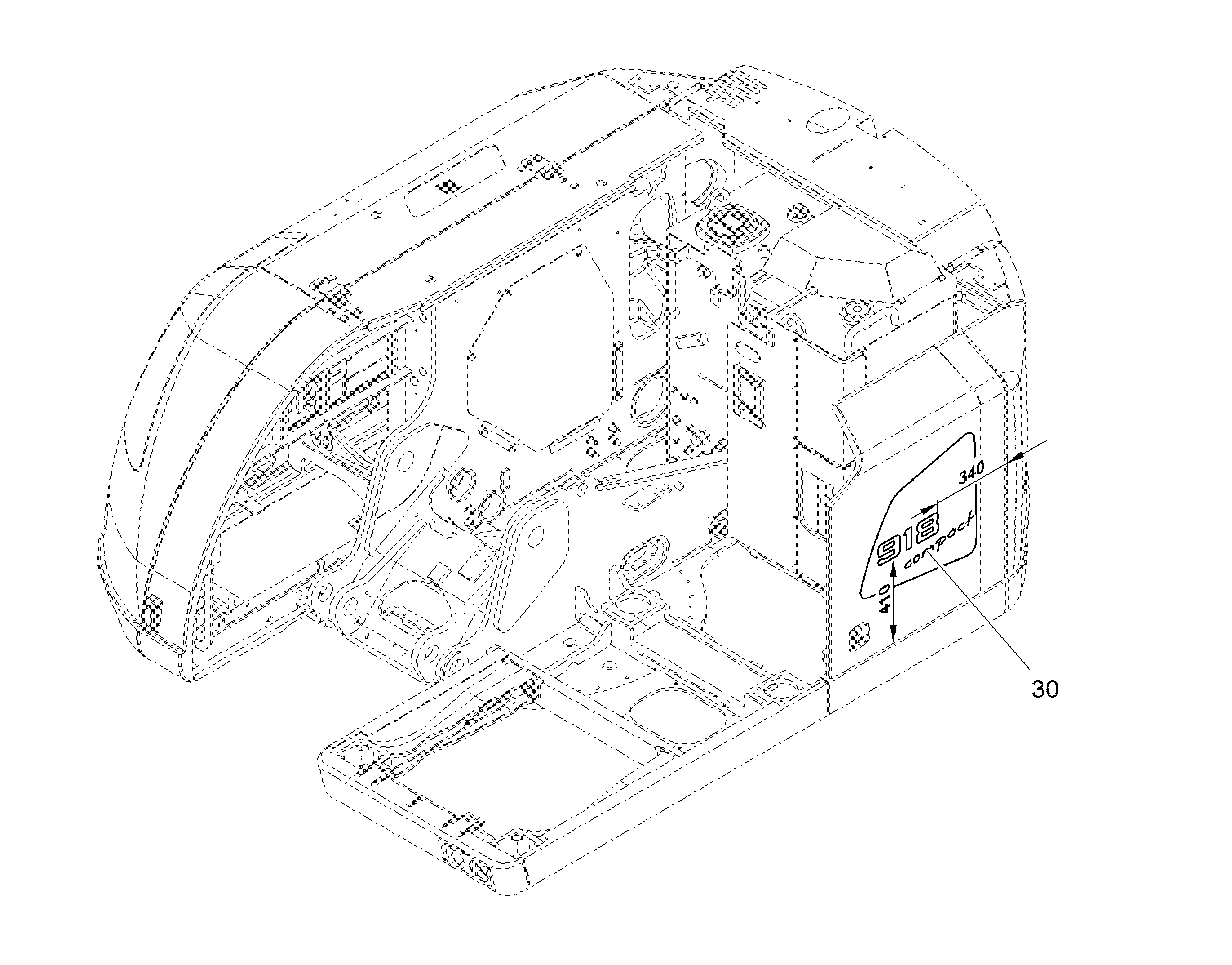 НАКЛЕЙКА 11383974 LIEBHERR