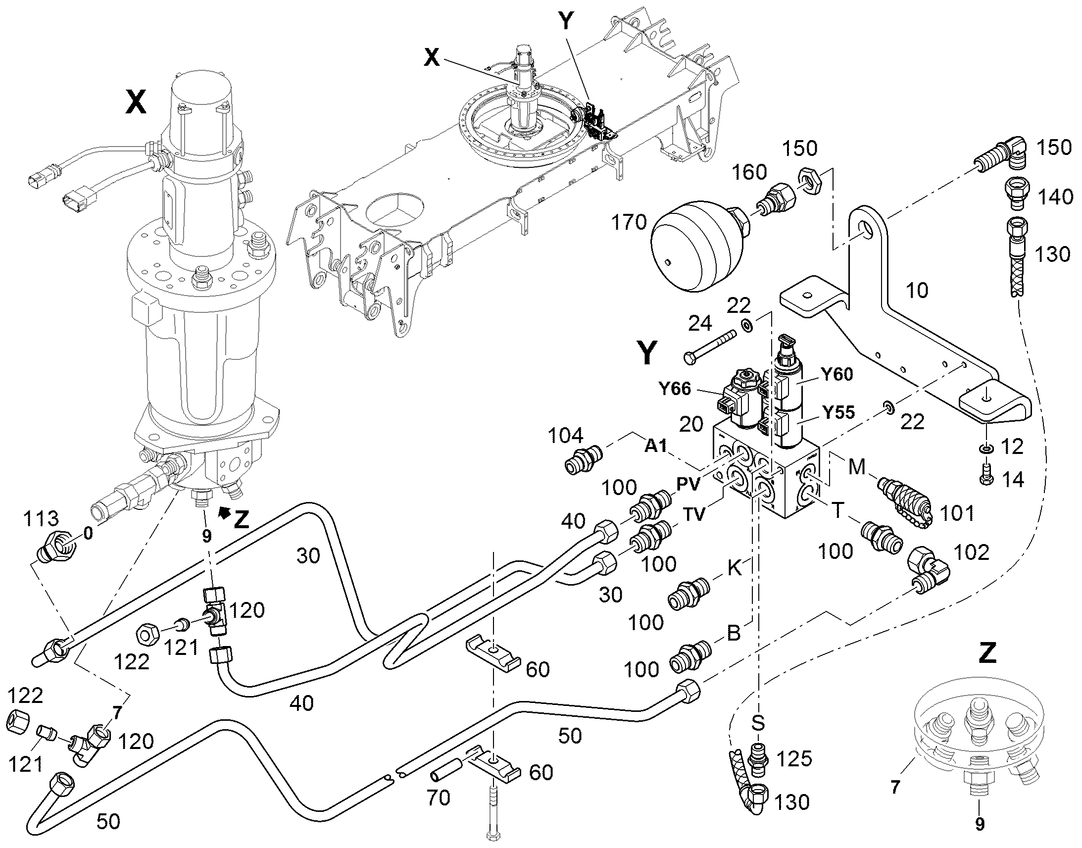АККУМУЛЯТОР МЕМБРАННЫЙ 0,75l/100bar/25bar -10/80°C G1 11830472 LIEBHERR
