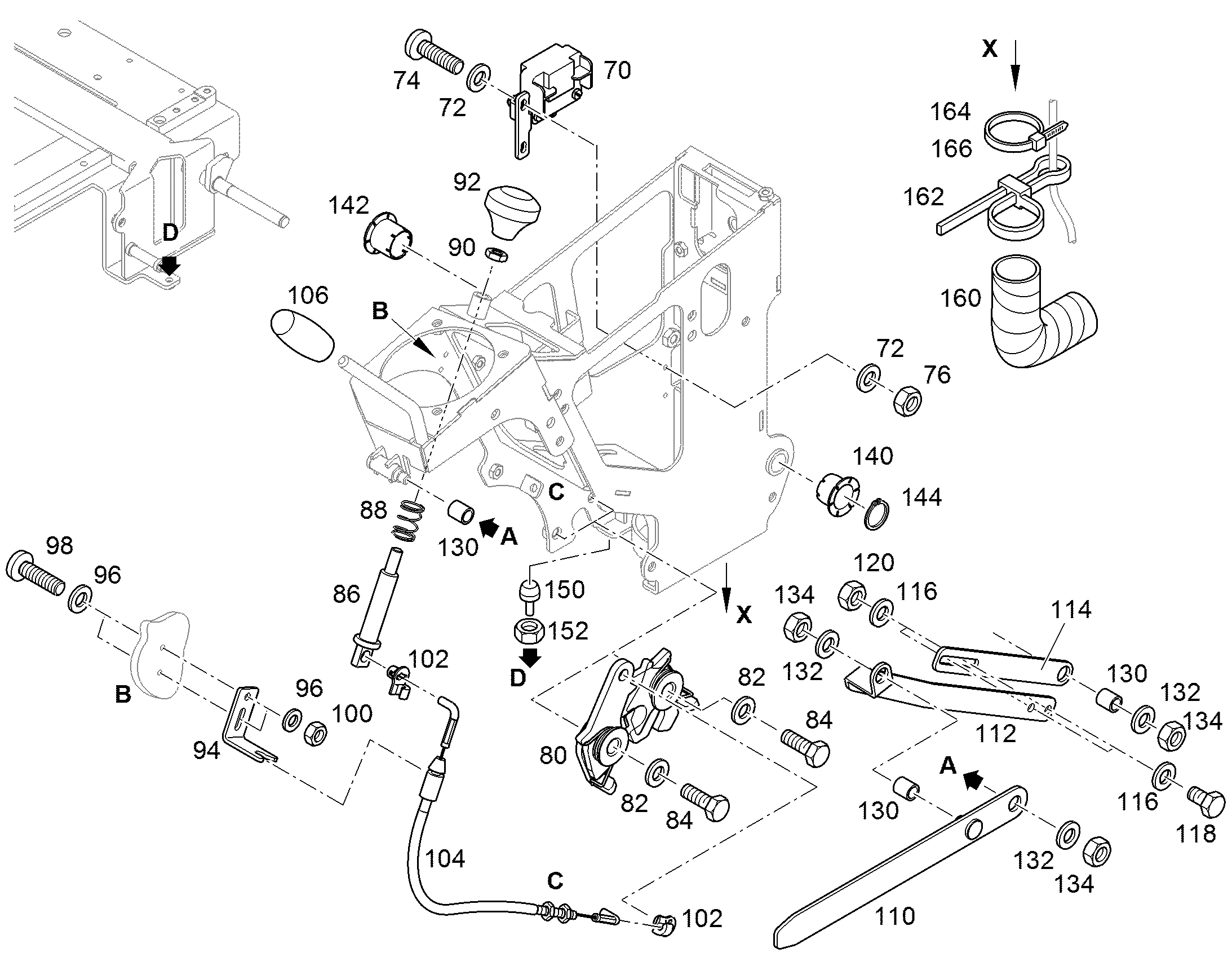Прижимная пружина 0,80X11,60X20,00 078564150 LIEBHERR