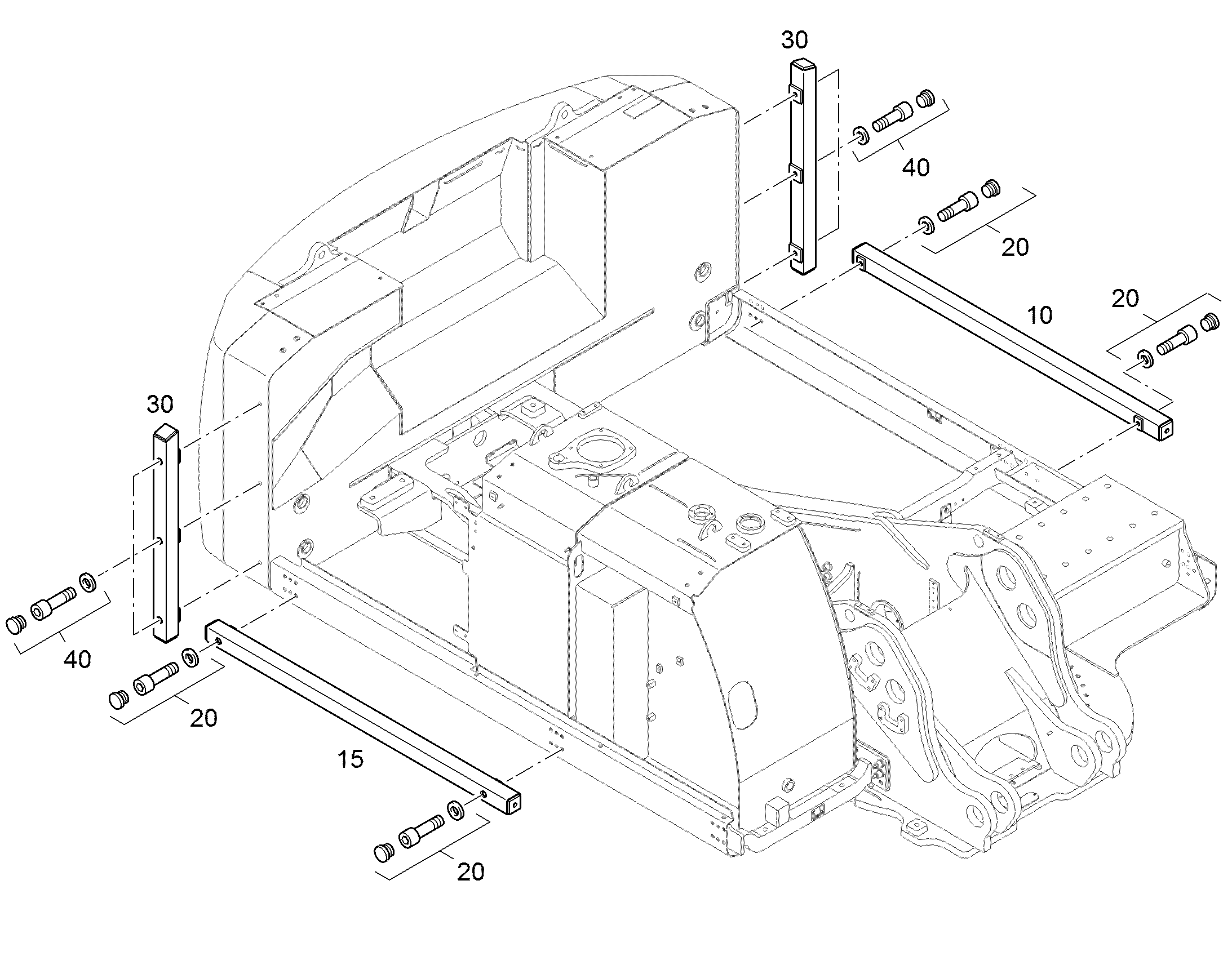 ЭЛЕМЕНТЫ МОНТАЖНЫЕ 94044821 LIEBHERR
